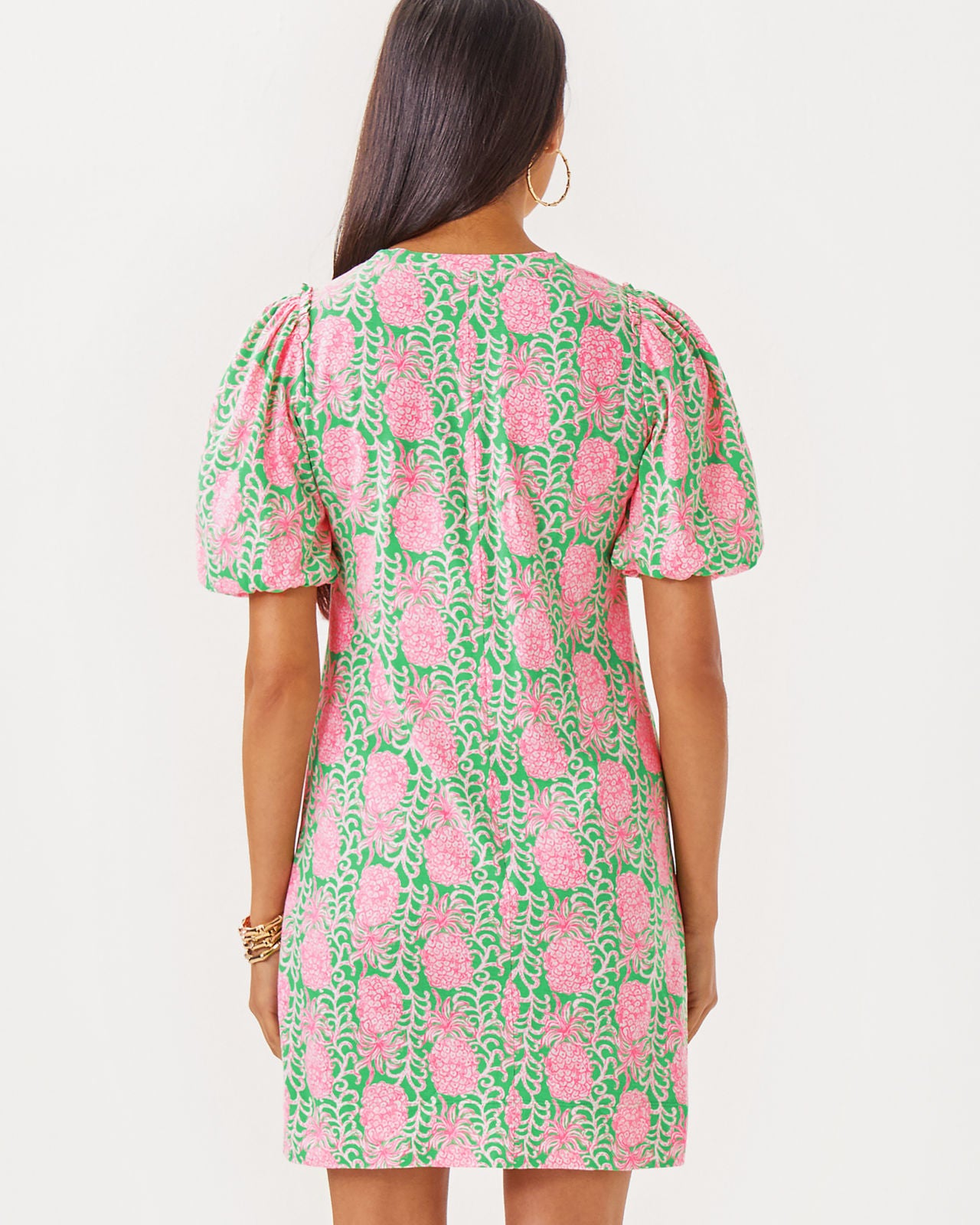 Mercer Dress in Fauna Green Party Like A Pineapple