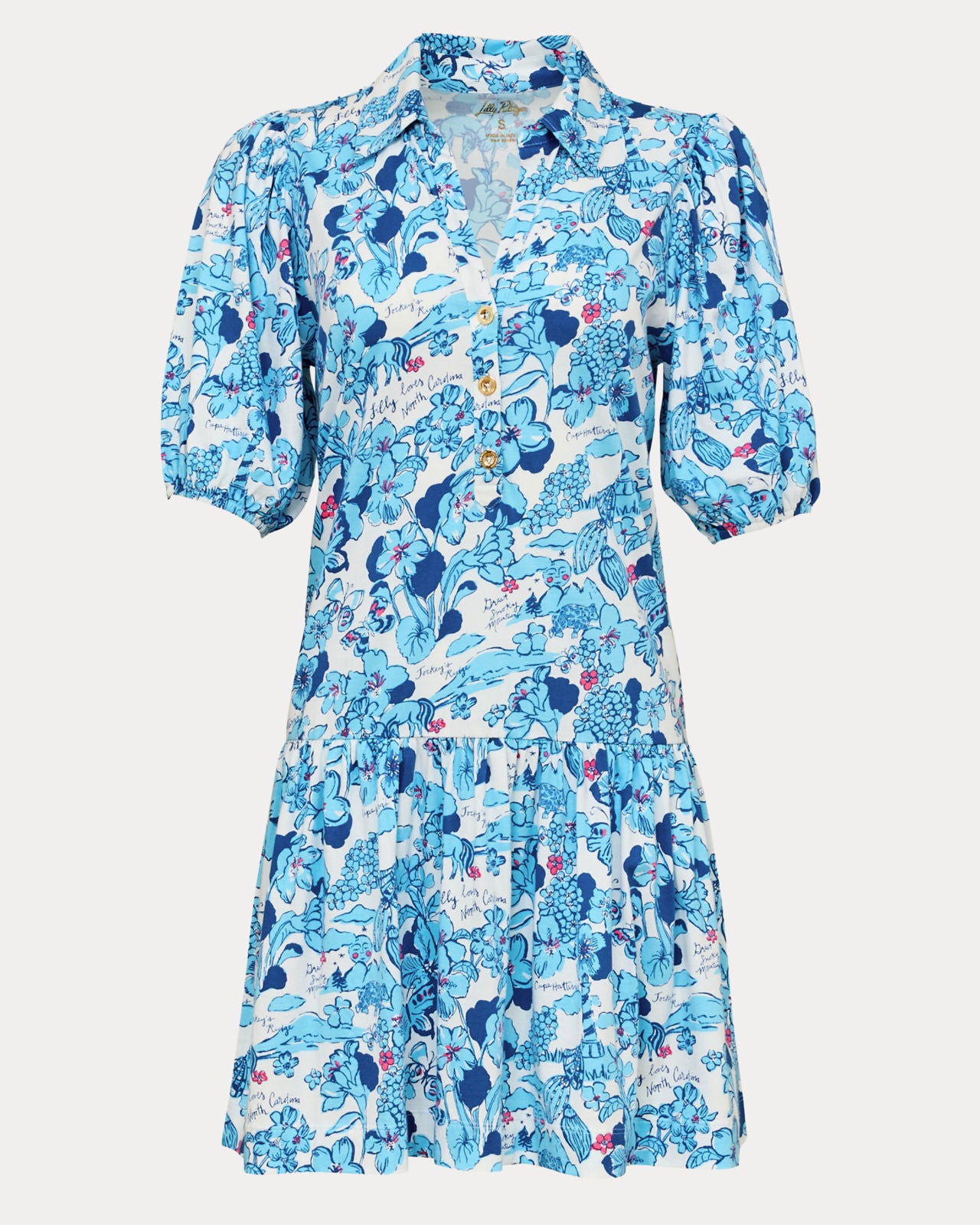 Bingley Dress In Capri Blue North Carolina Destination