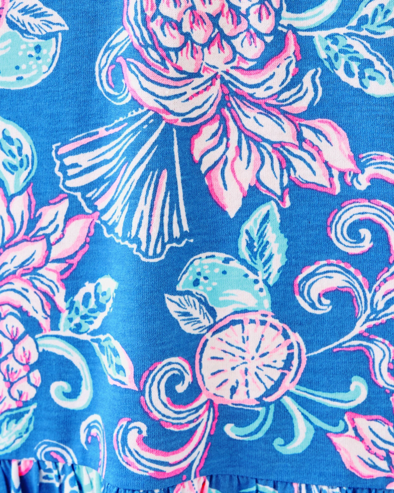 Bingley Dress In Sunwashed Blue Citrus Crush