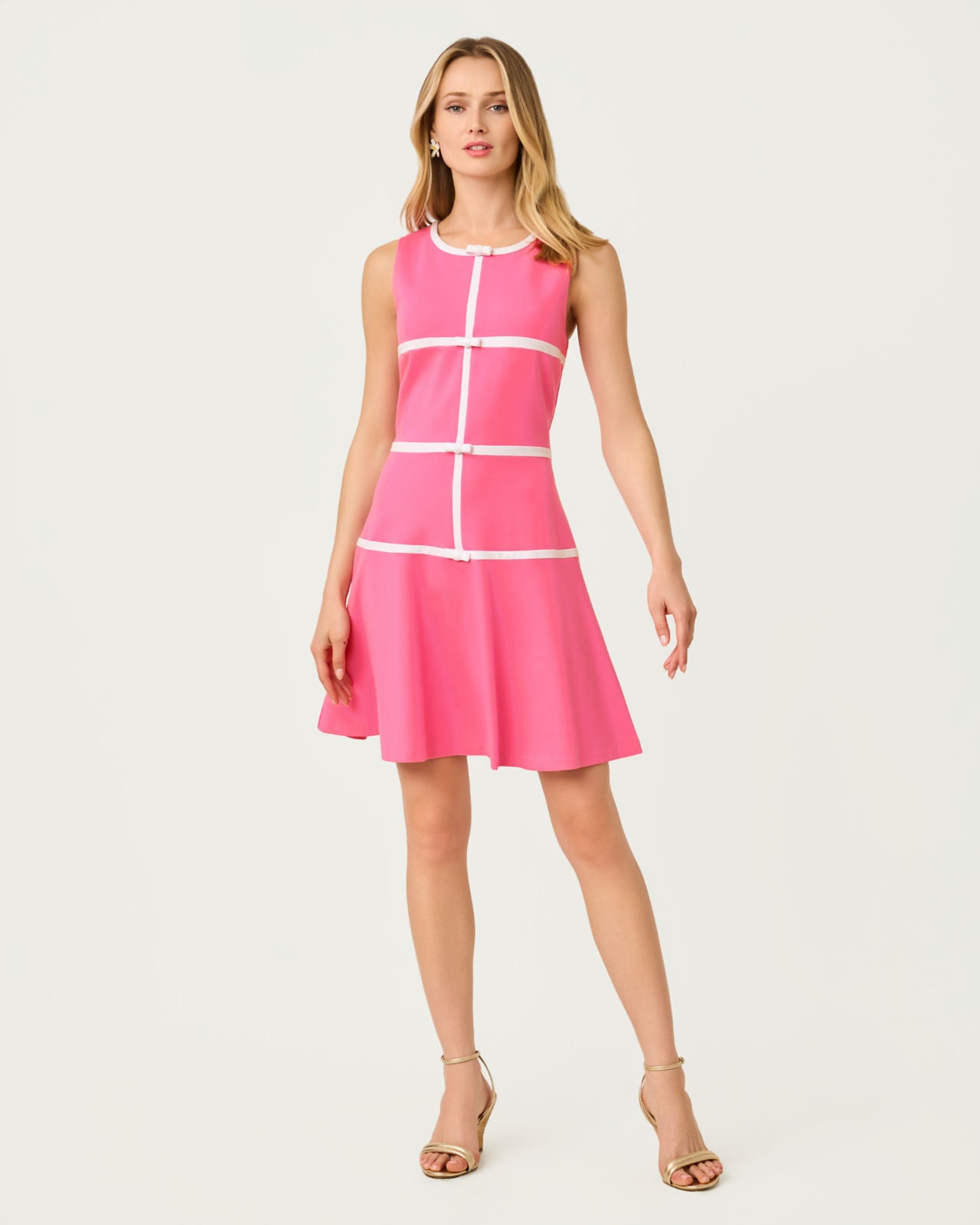Clancie Dress In Confetti Pink