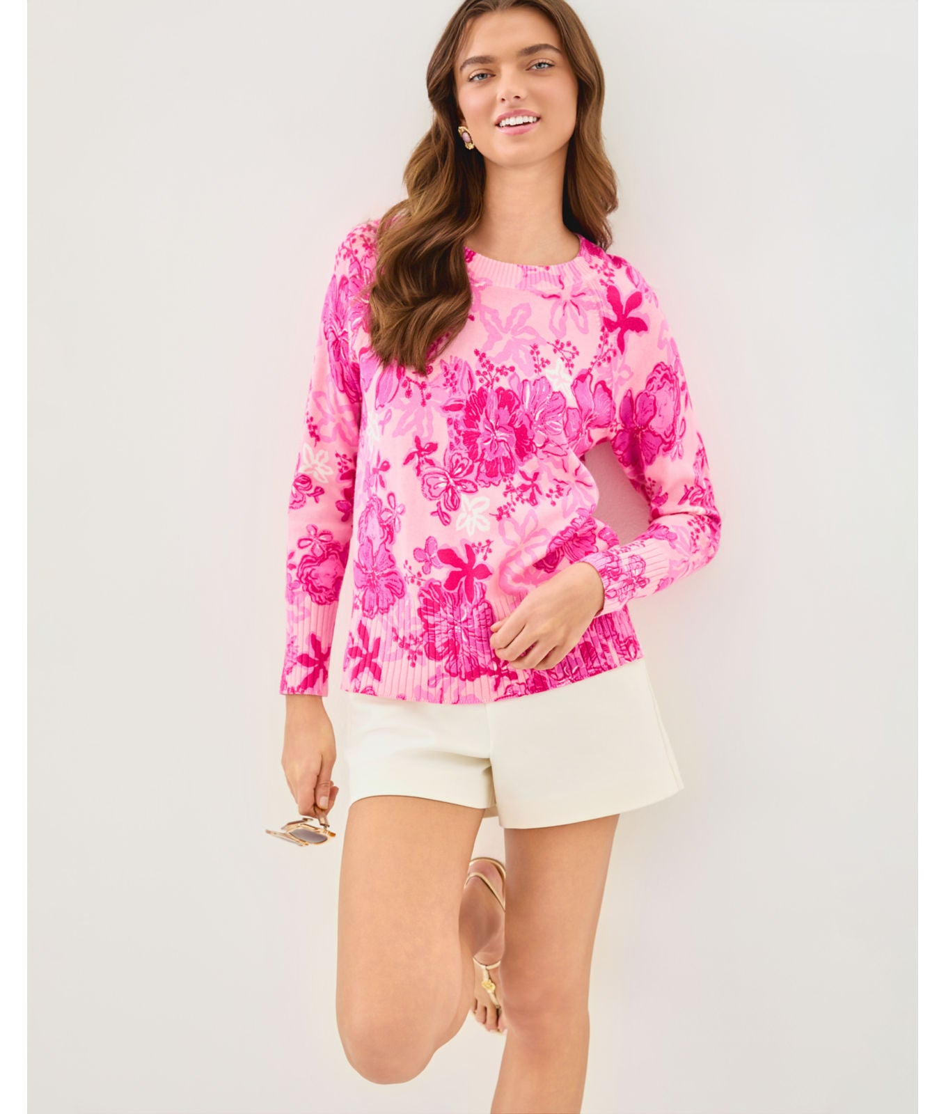 Salima Sweater In Parigi Pink Supporting Squad