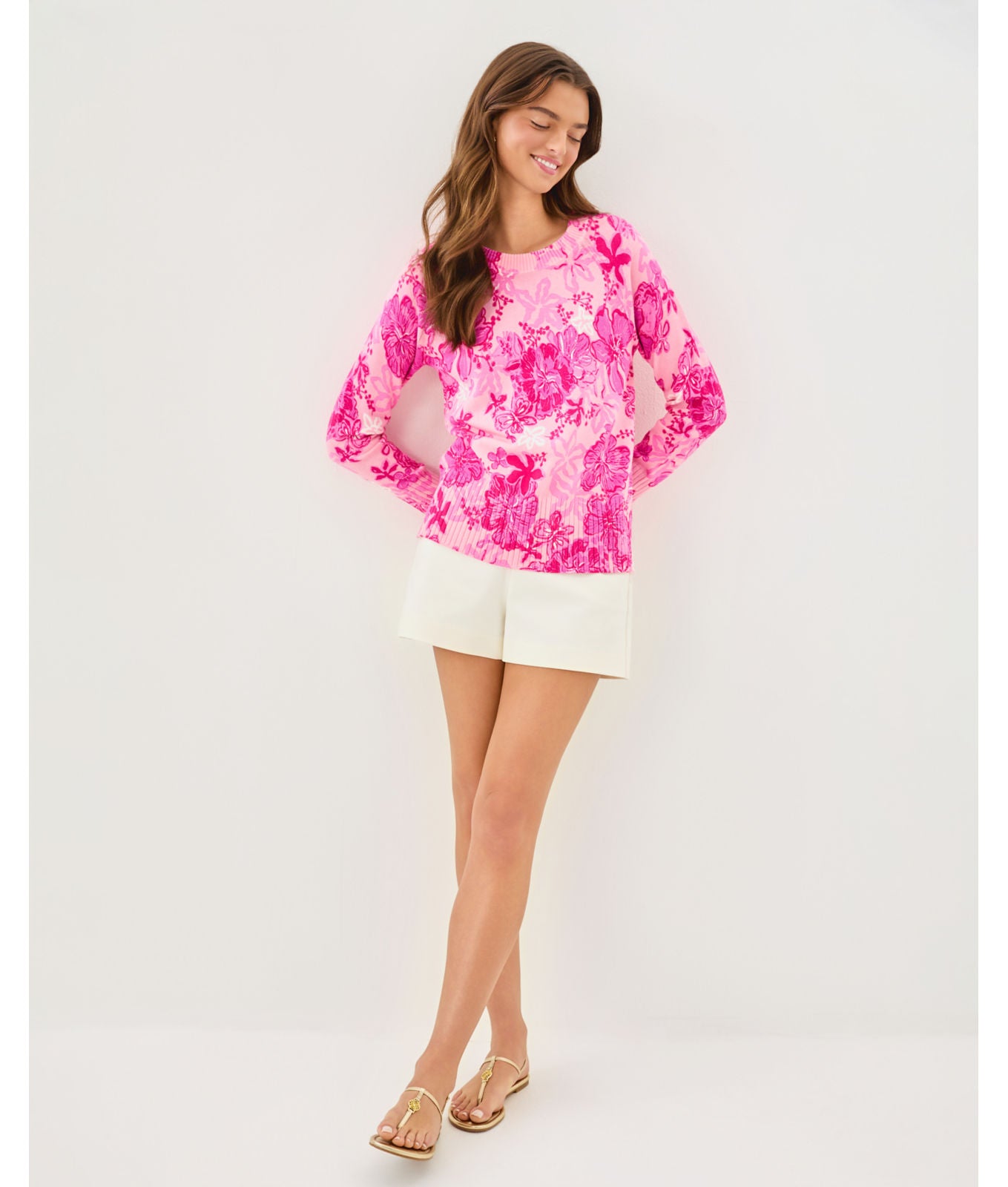 Salima Sweater In Parigi Pink Supporting Squad