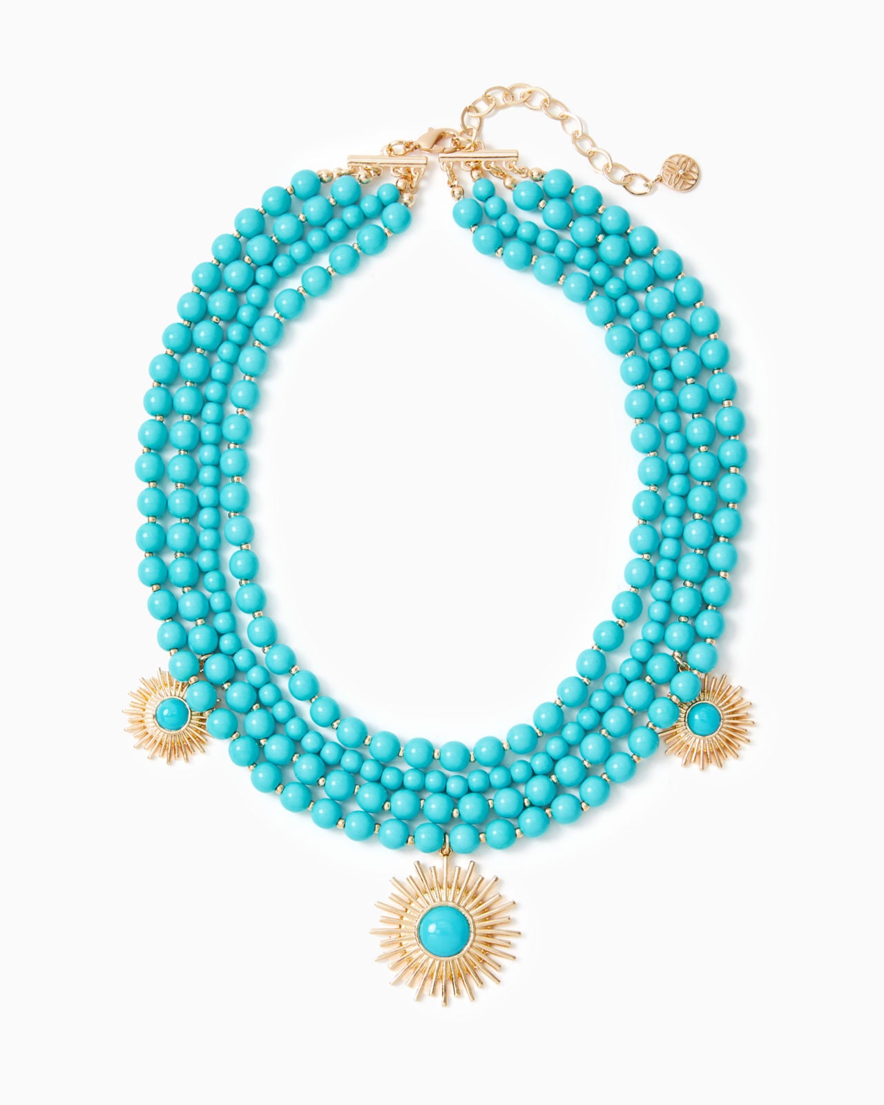 Sunshine Jungle Necklace In Breezy Aqua