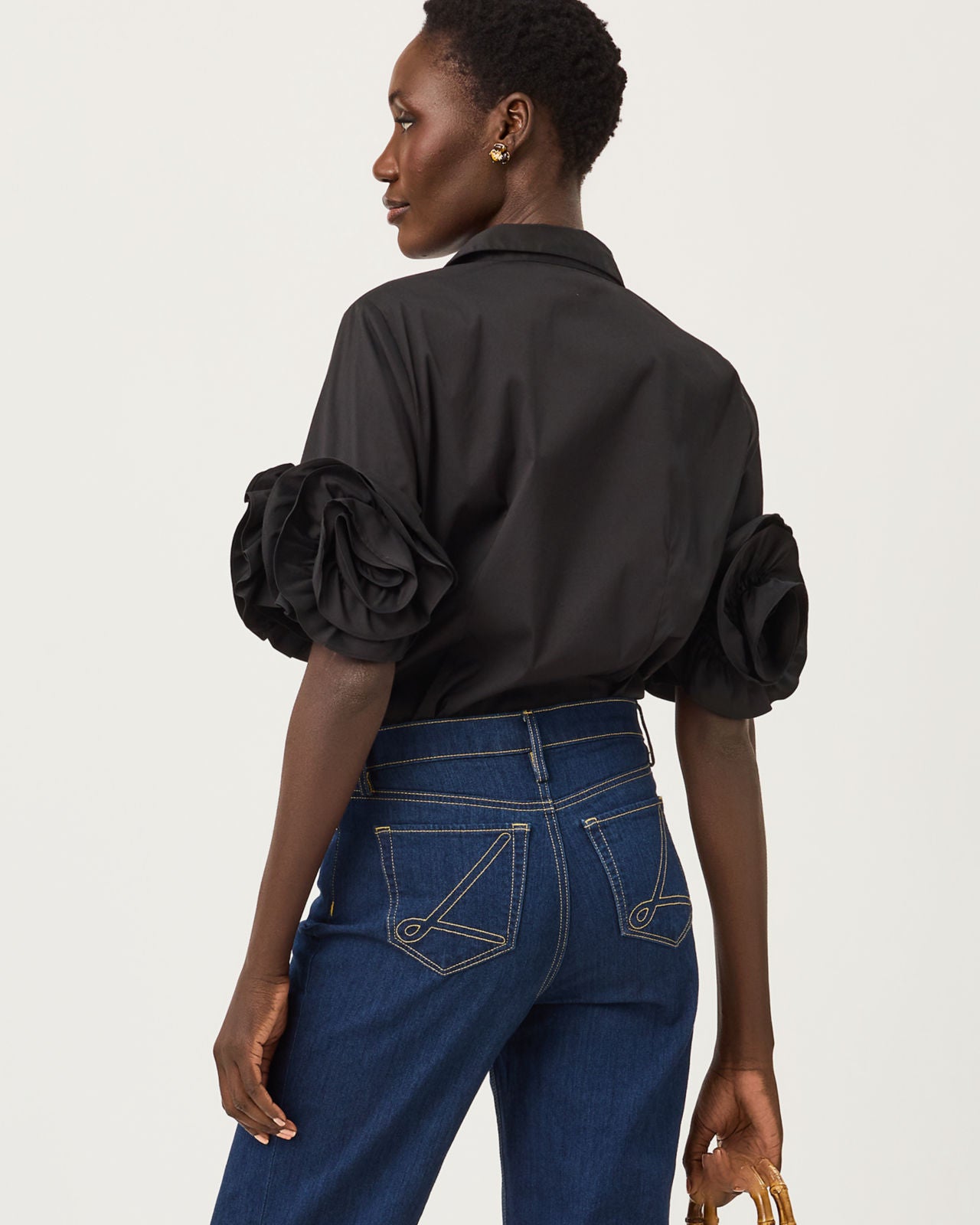 The Flower Lilly Shirt In Noir