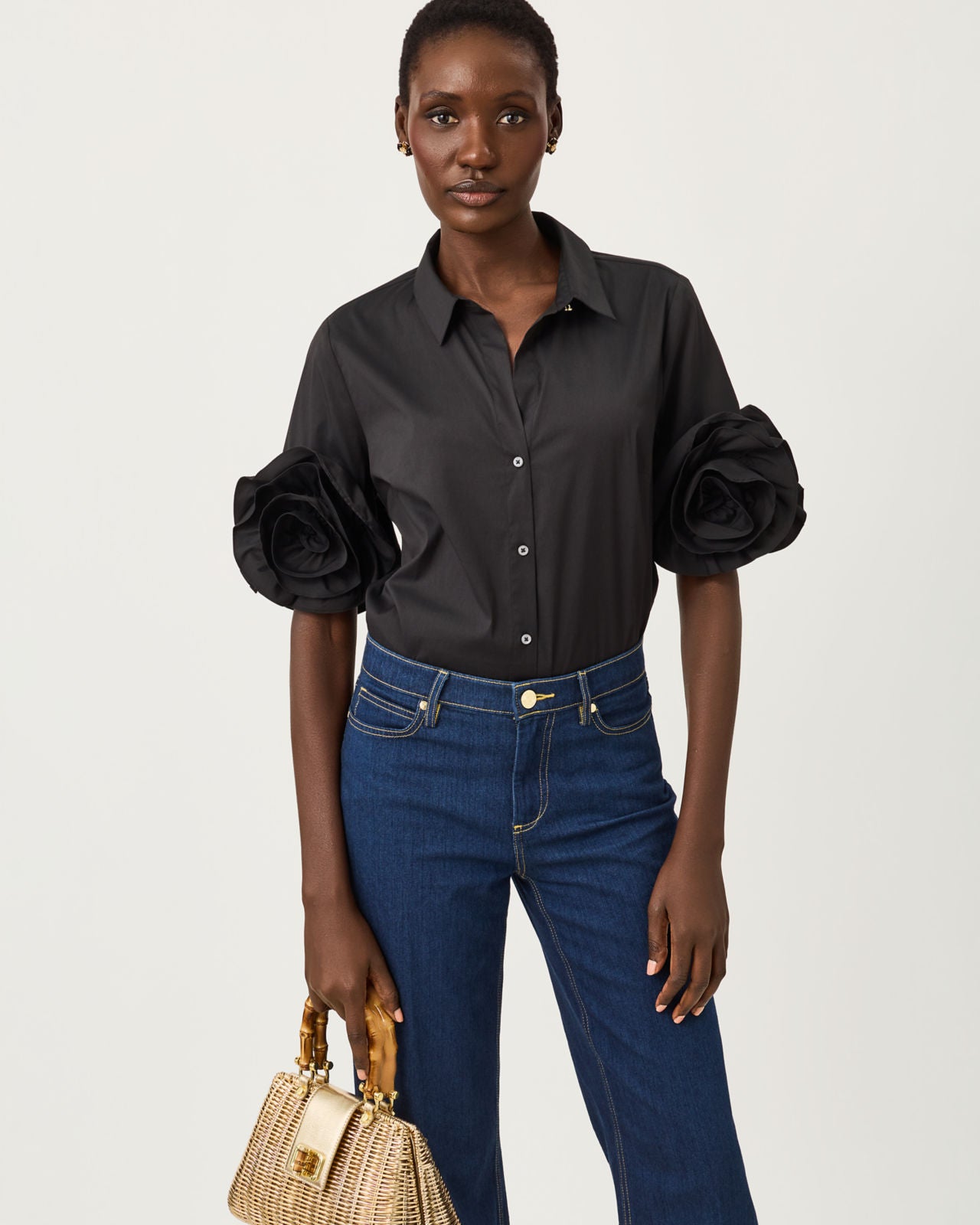 The Flower Lilly Shirt In Noir