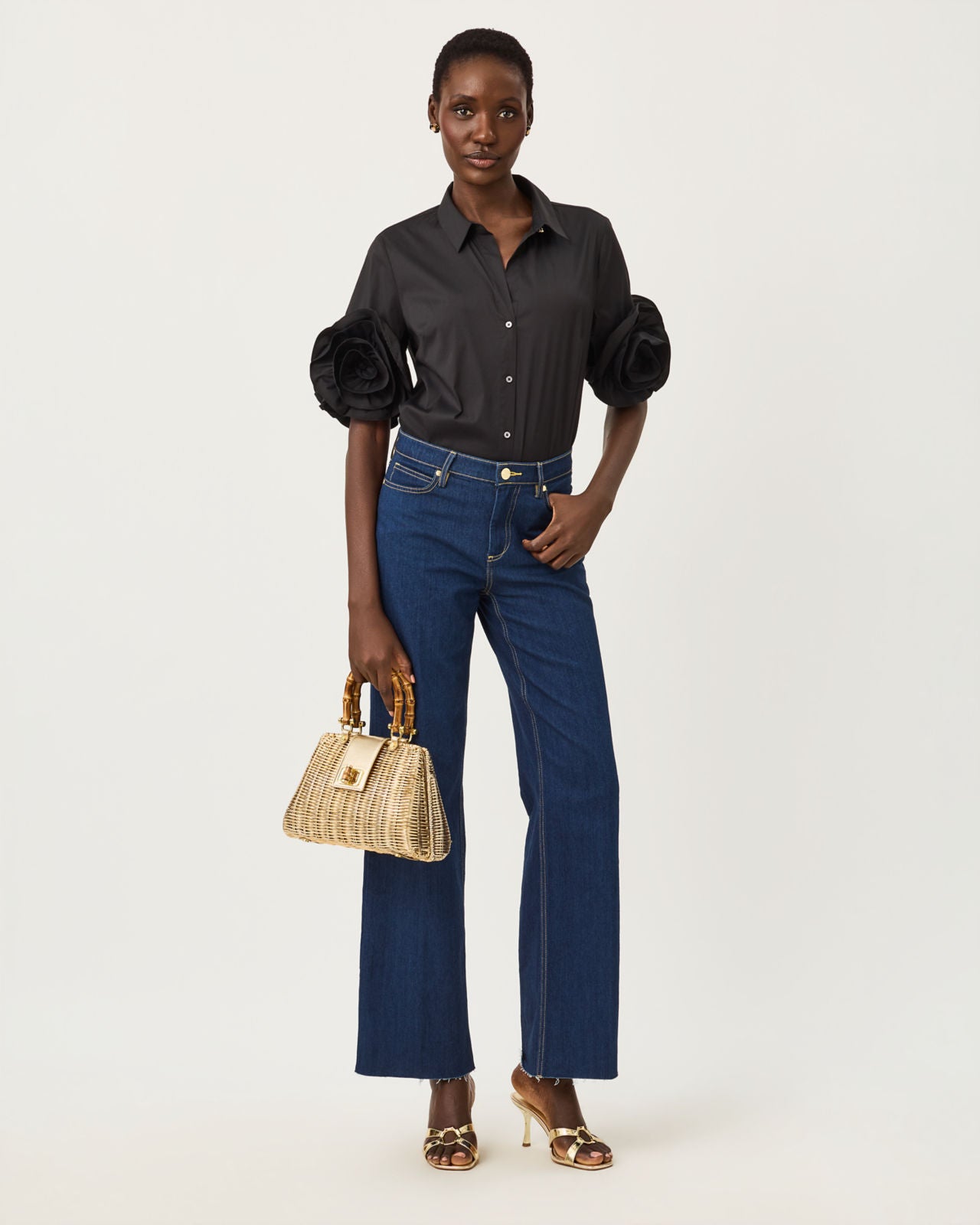 The Flower Lilly Shirt In Noir