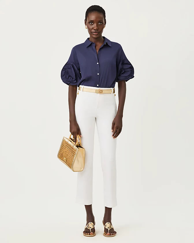 The Flower Lilly Shirt In True Navy