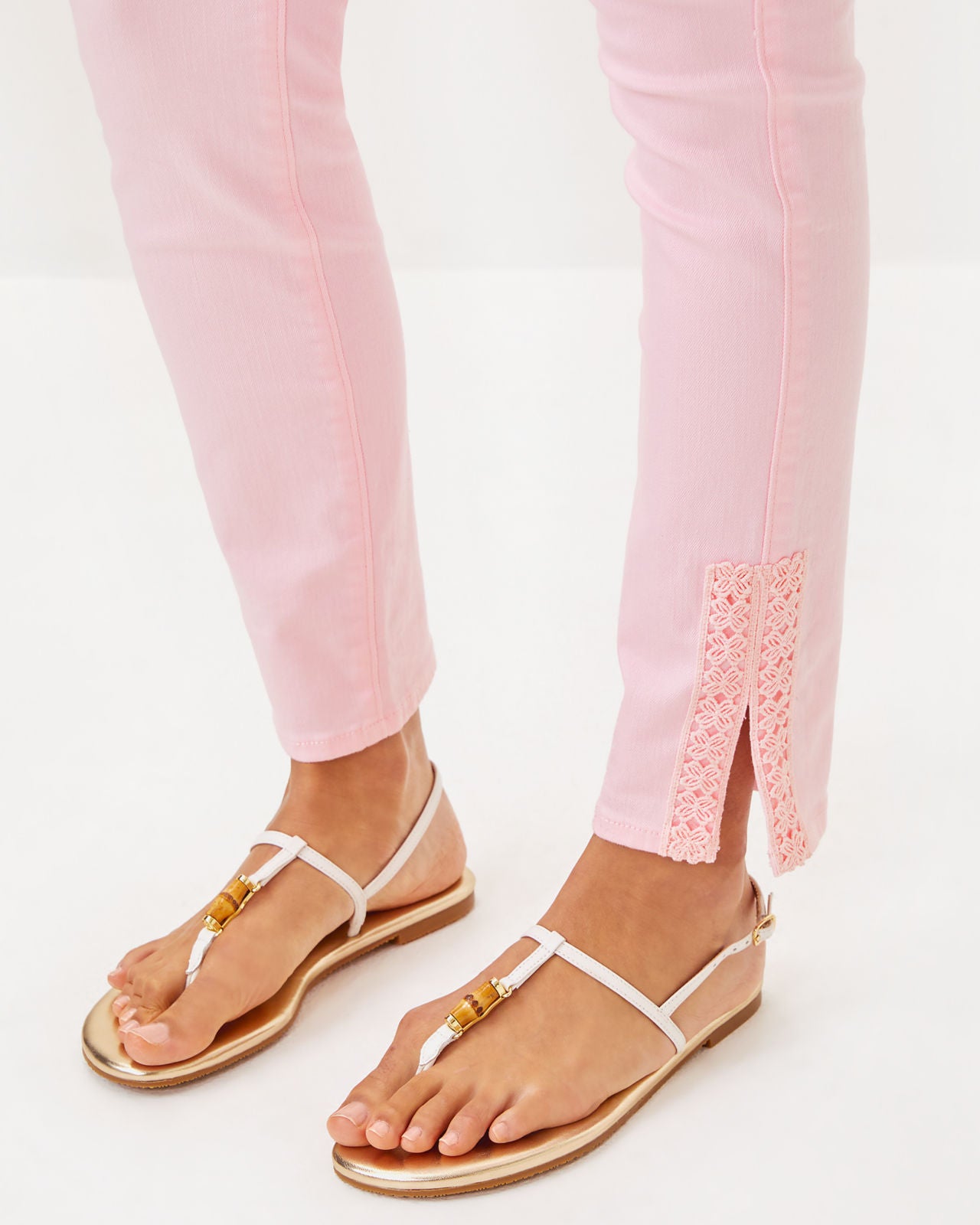 South Ocean High Rise Skinny Jeans in Pink Muse