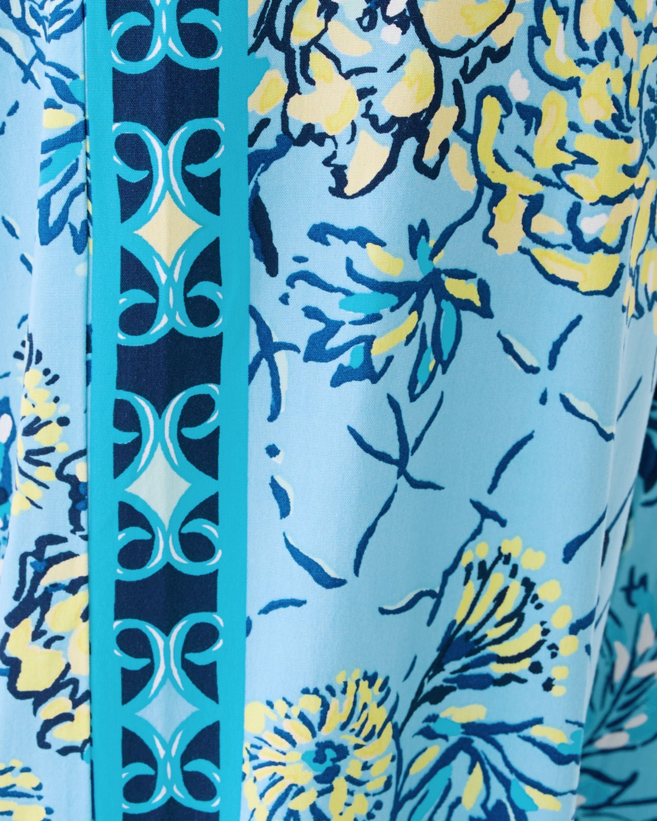 Bal Harbour Stretch Palazzo Pant In Bellevue Blue Breakers Beach