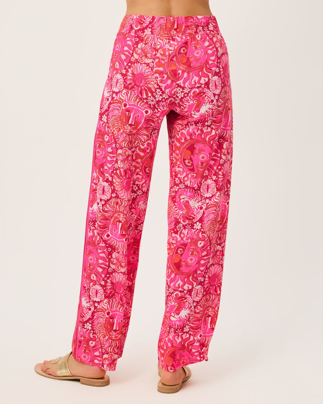 Bal Harbour Stretch Palazzo Pant In Jims Stuff