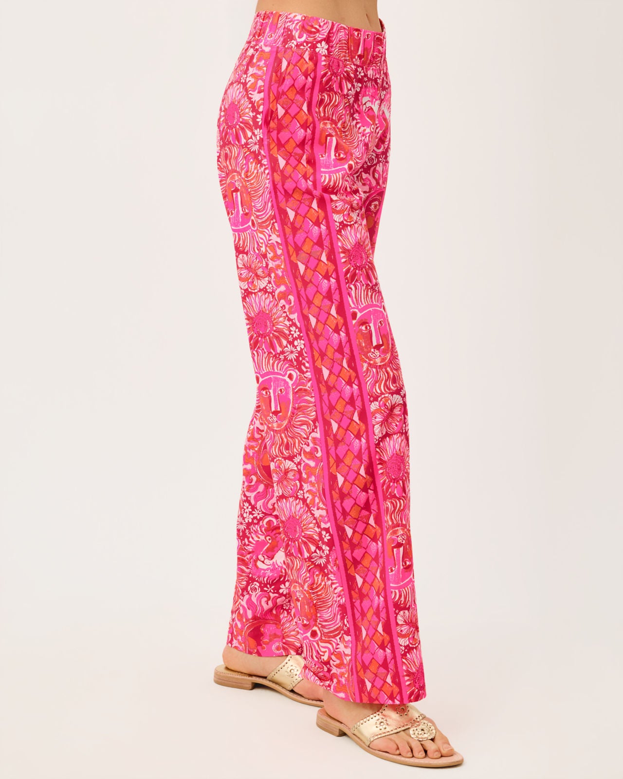 Bal Harbour Stretch Palazzo Pant In Jims Stuff