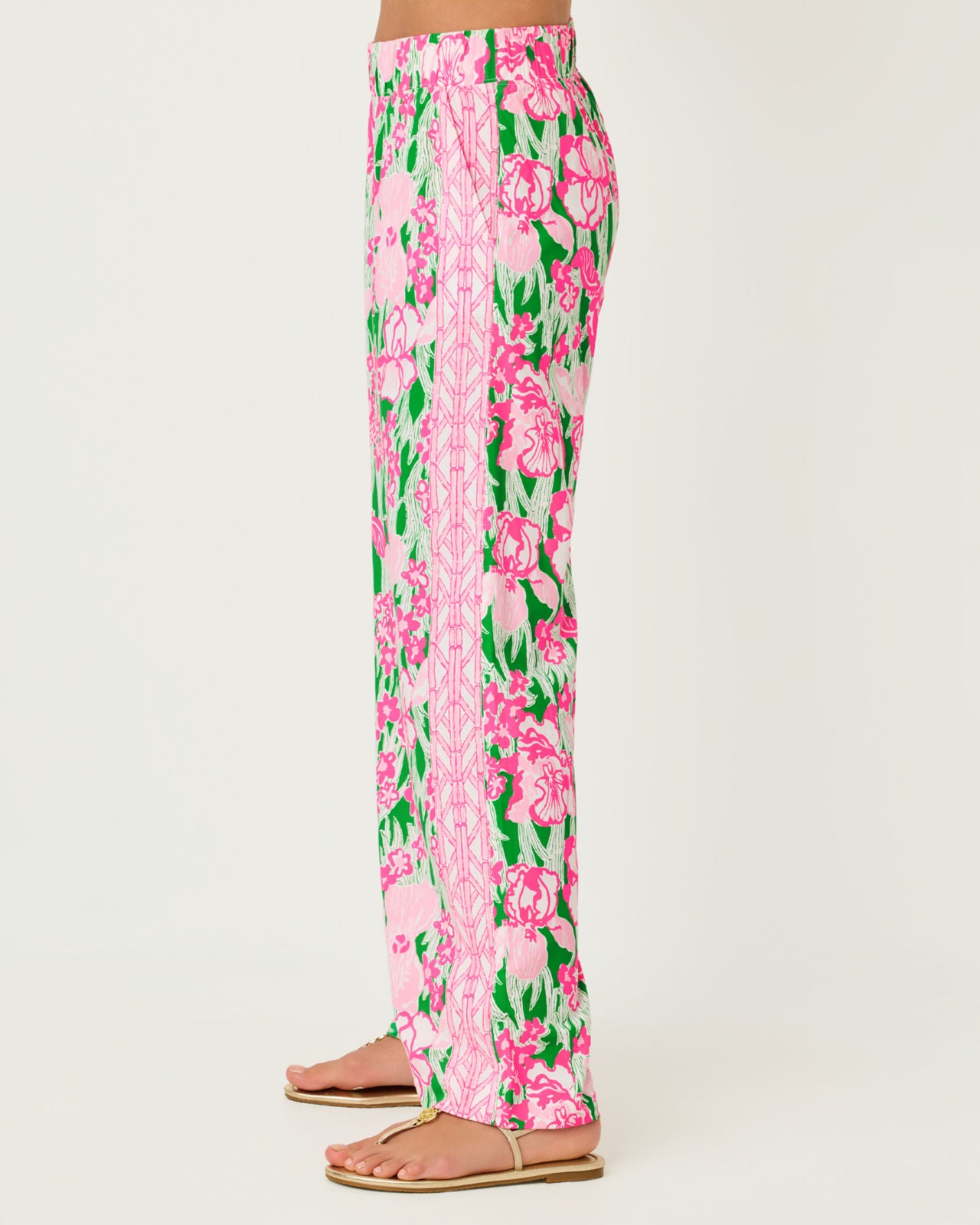 Bal Harbour Stretch Palazzo Pant In Putting Green Hannah