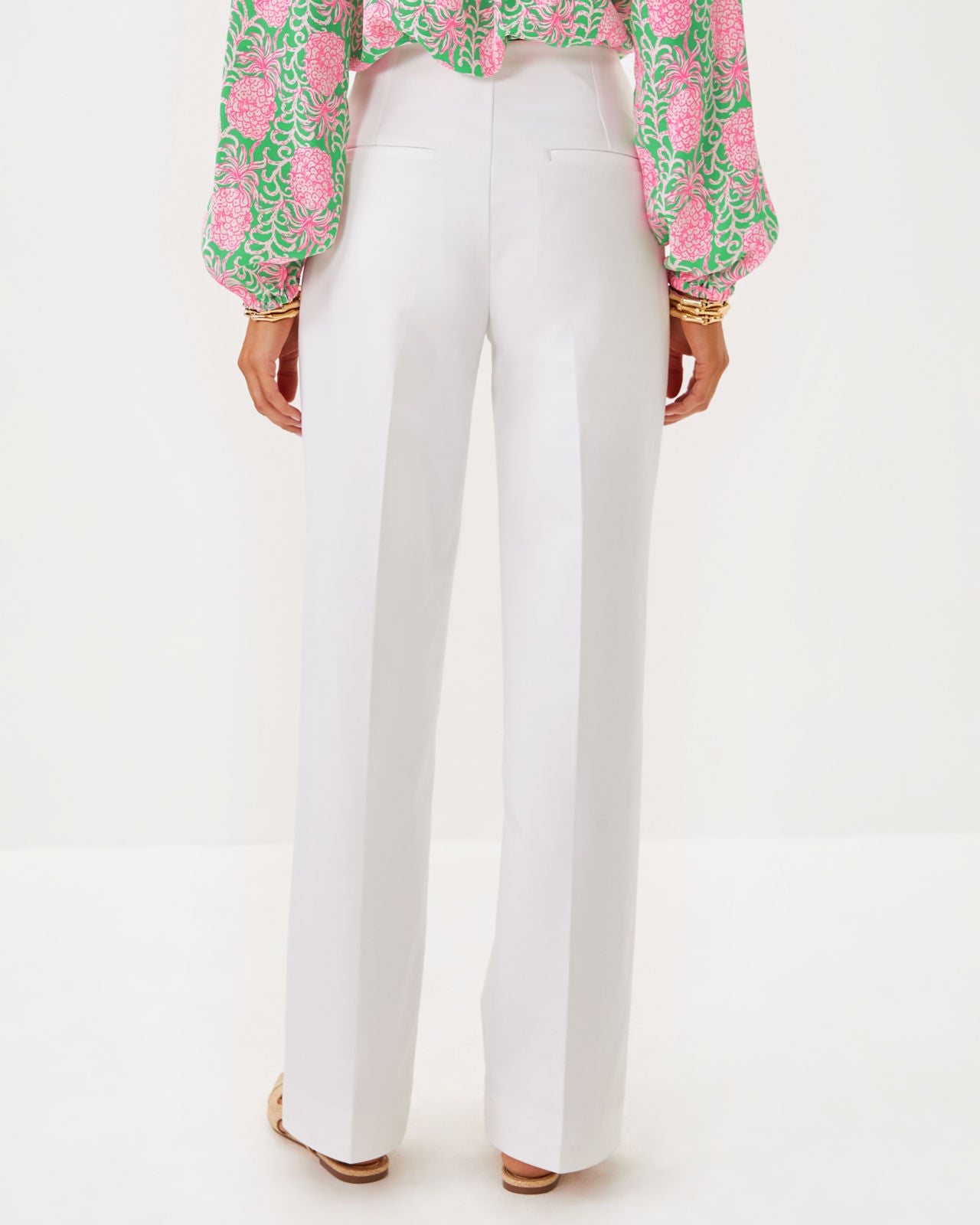 Ellamarie Stretch Pant in Resort White