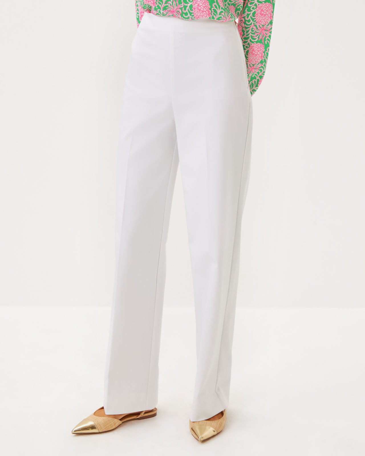 Ellamarie Stretch Pant in Resort White