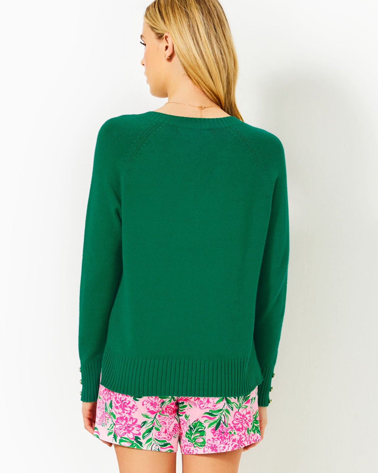 Kaycee Sweater In Fiddle Leaf Green