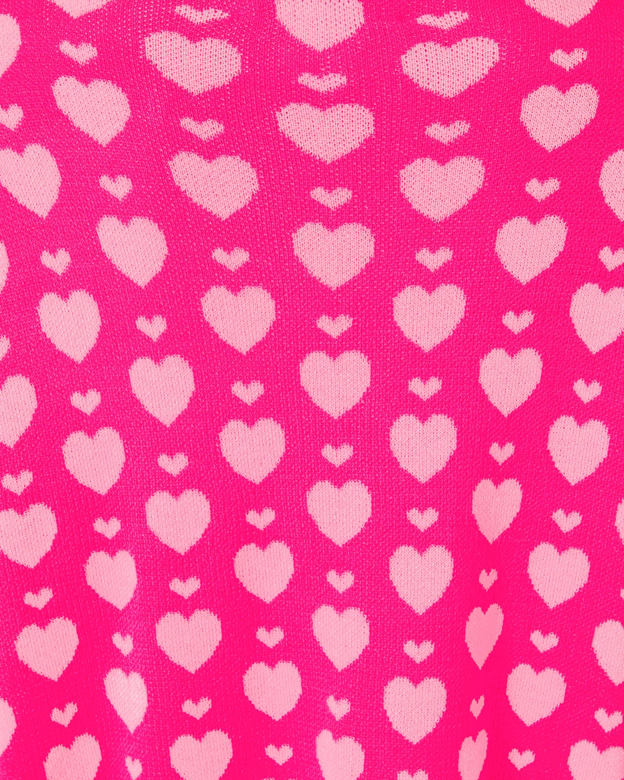 Liggy Sweater In Passion Fruit Pink Valentine Heart Jacquard