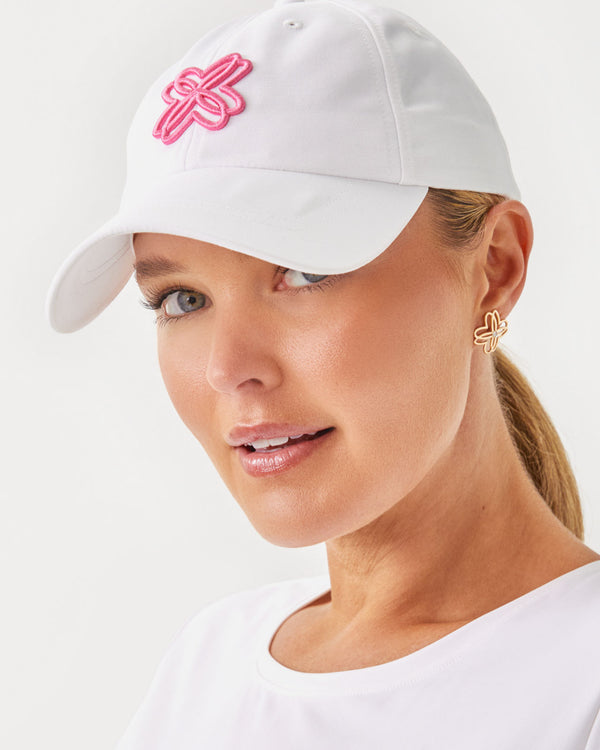 Logo Run Around Hat in Resort White