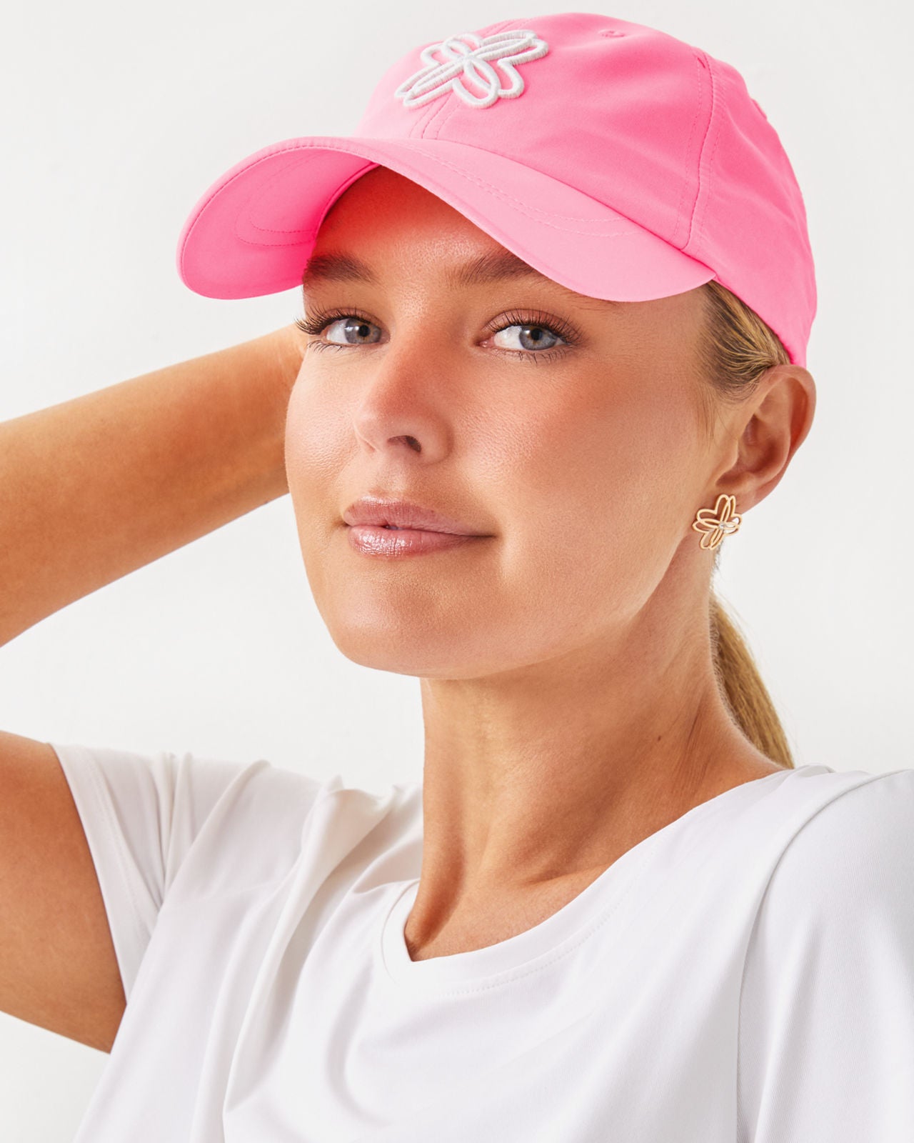 Logo Run Around Hat in Rousseau Pink