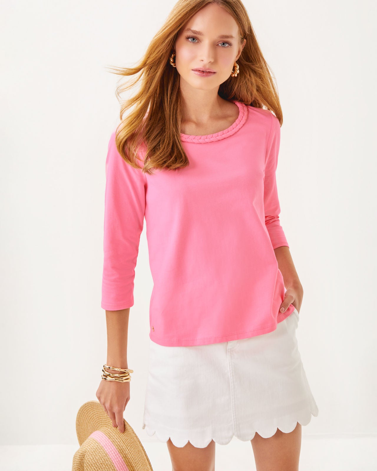 Paulson Knit Top in Rousseau Pink