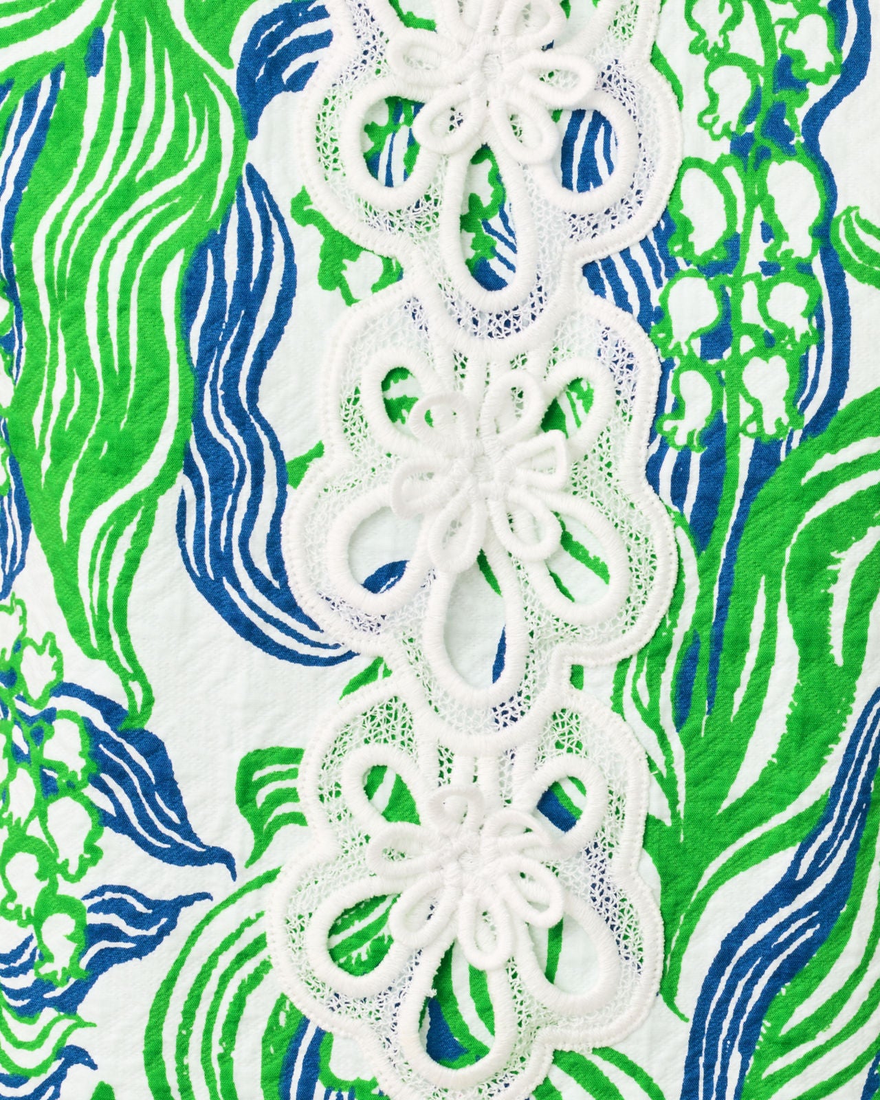 Marleigh Stretch Maxi Shift Dress In Putting Green Oversized Lilly Of The Valley