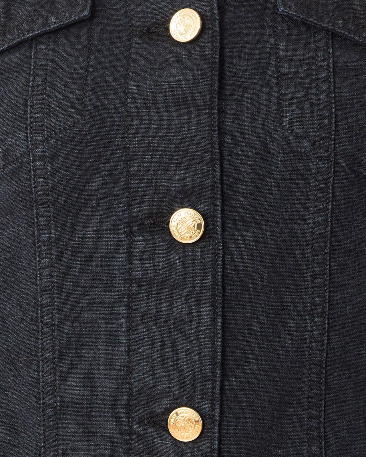 Seaspray Linen Jacket In Noir