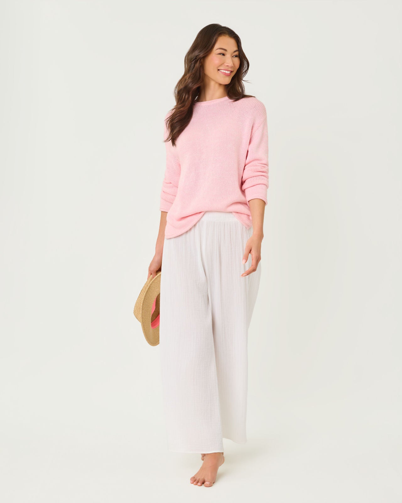 Lotan Sweater In Pink Muse