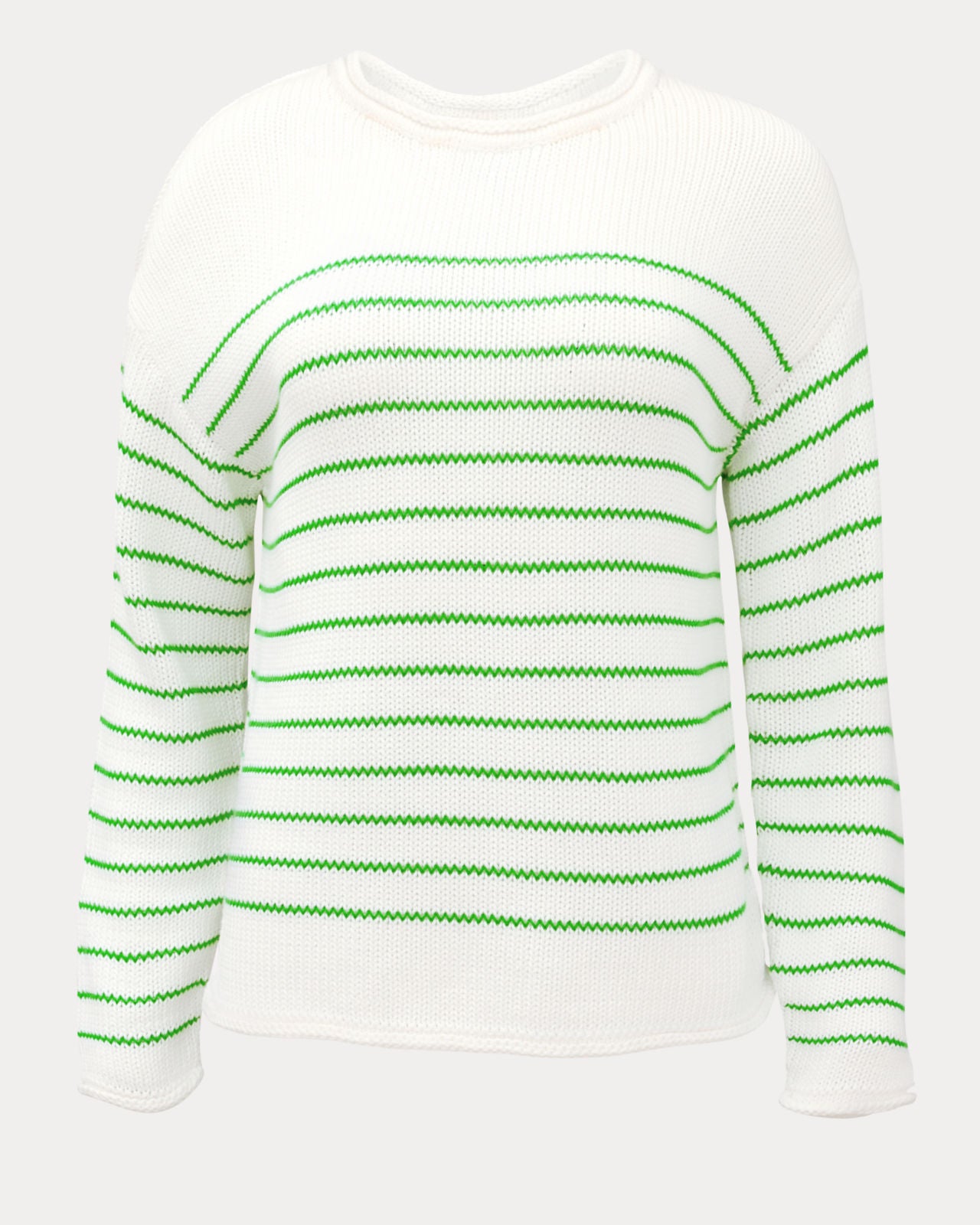 Lotan Sweater In Putting Green Tidepool Stripe