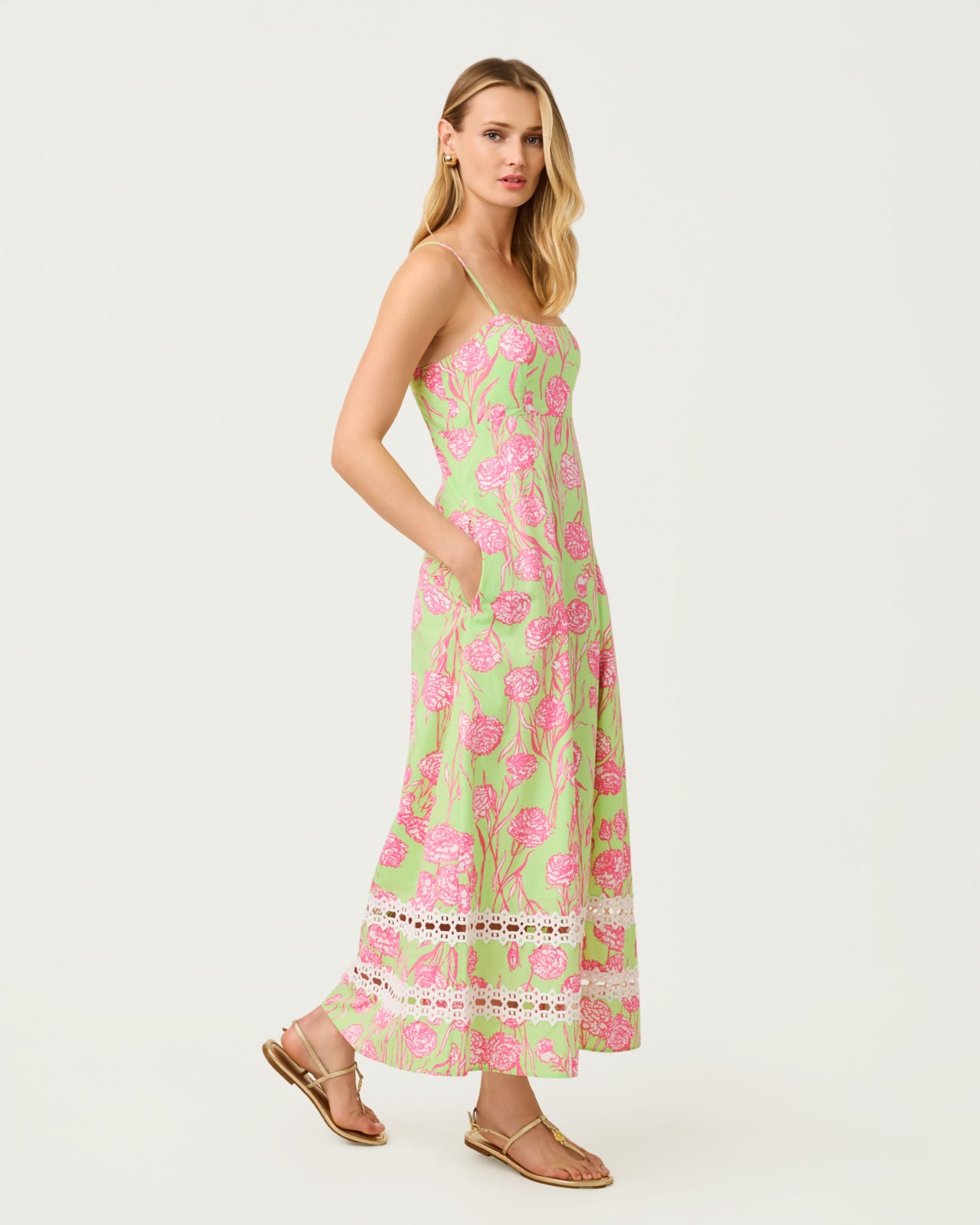 Haliey Midi Dress in Alina