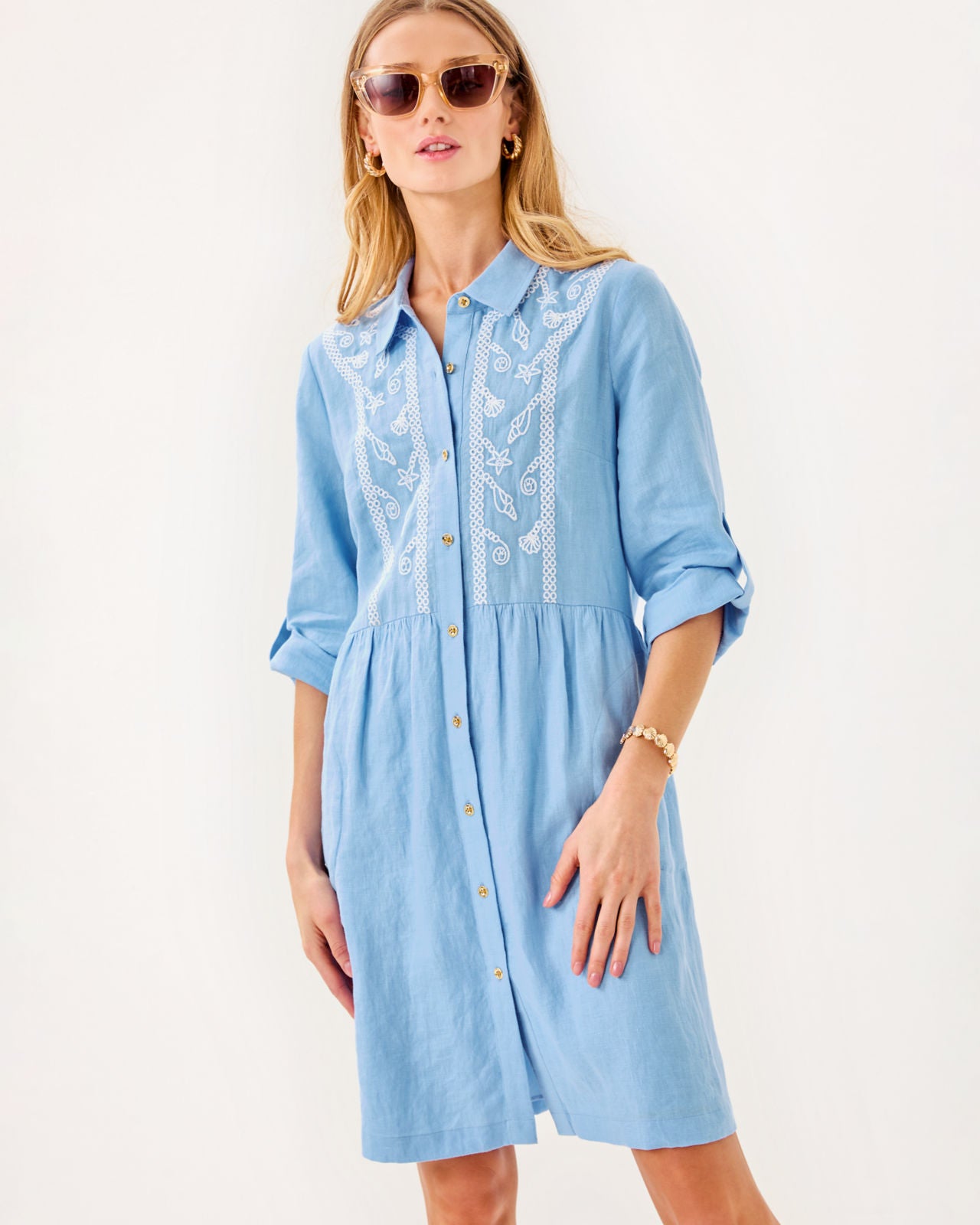 Shaela Dress In Jacaranda Blue