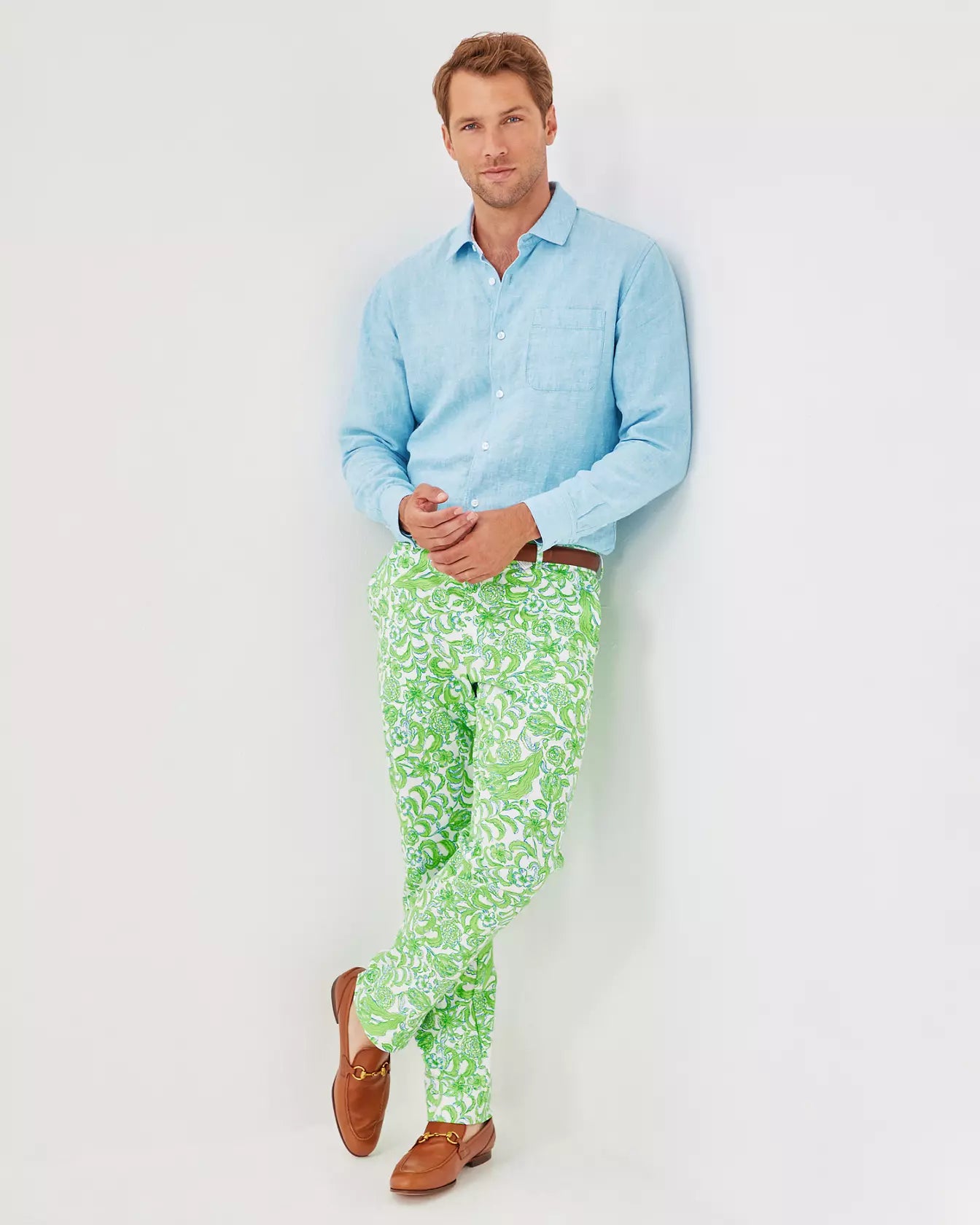 Mens Stuff Mizner Stretch in Resort White Lil Daffodil Hill