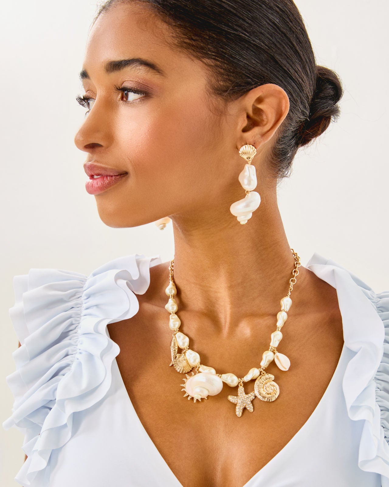 Summer Serenade Drop Earring In Resort White