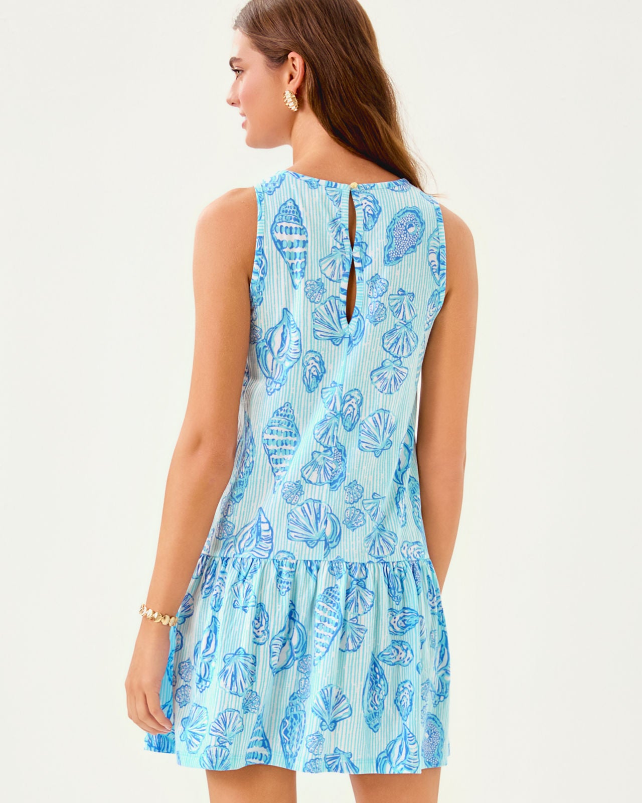 Dixi Dress In Fresh Water Blue Cool As Shell