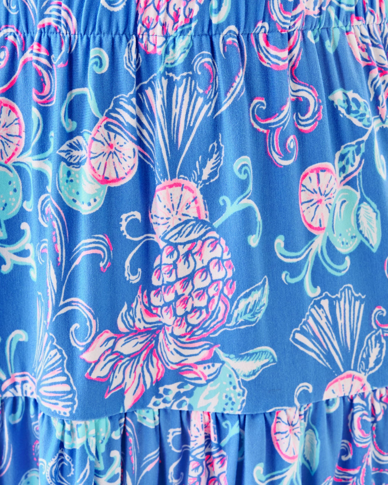 Danville Dress In Sunwashed Blue Citrus Crush