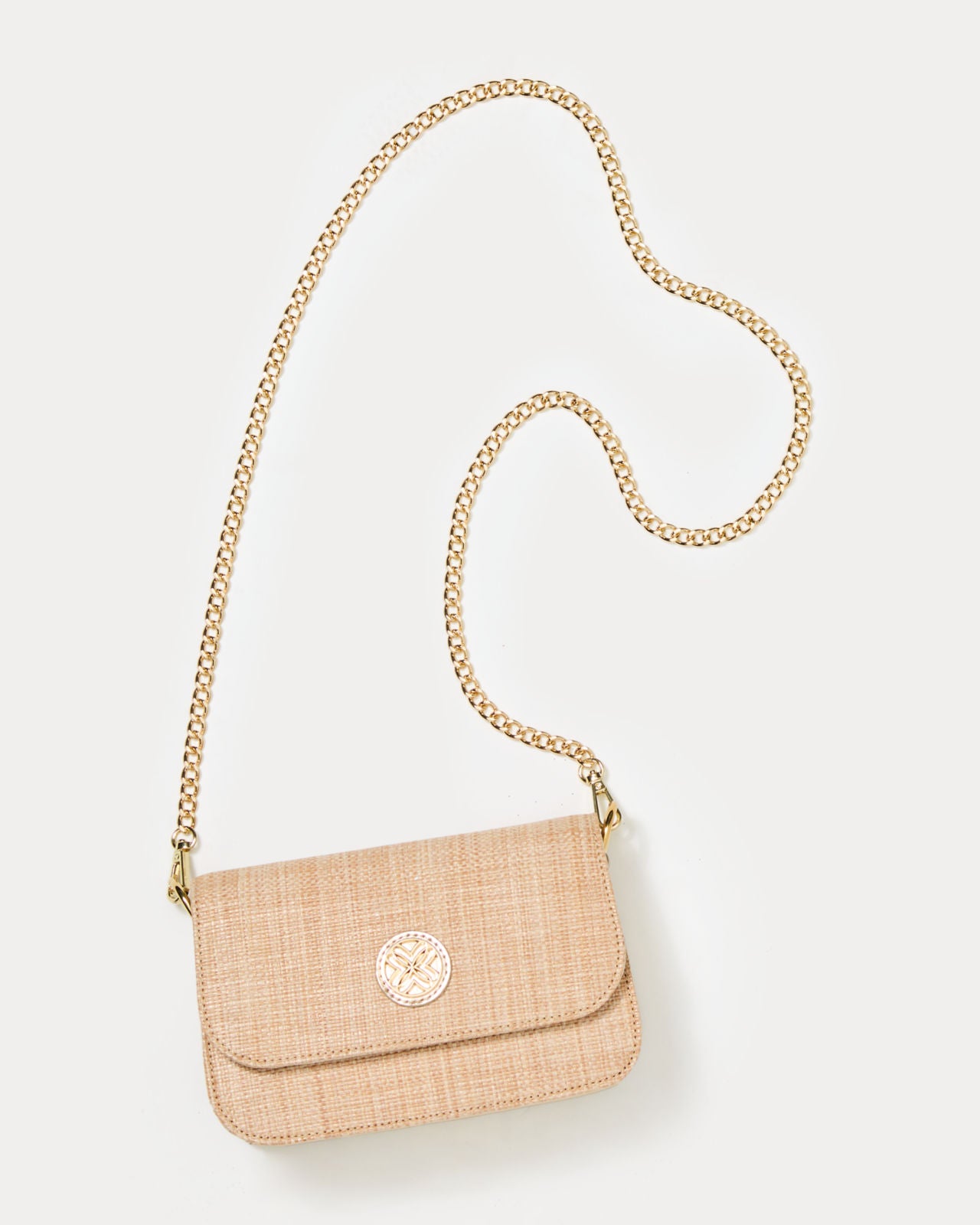 Paley Straw Shoulder Bag In Natural