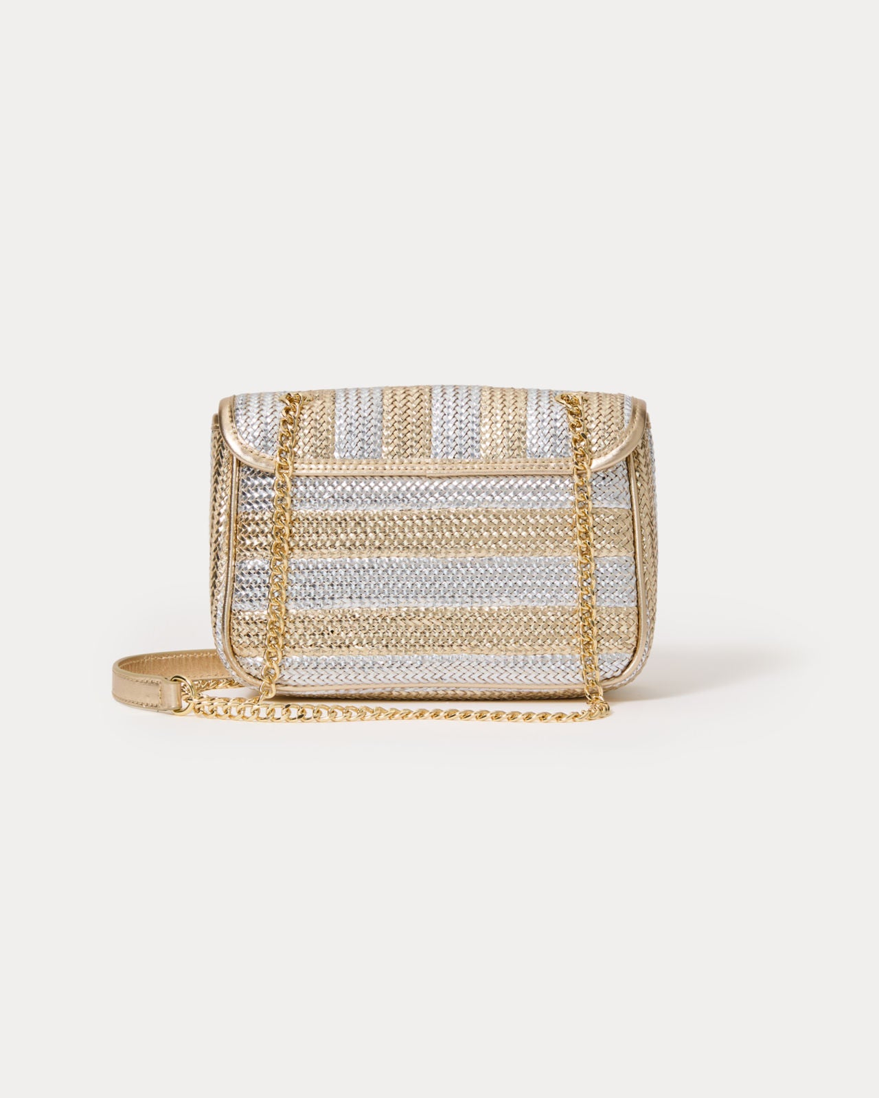 Cora Crossbody In Gold Metallic X Silver Metallic