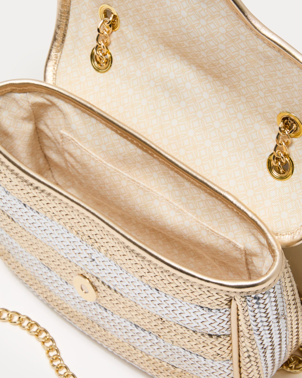 Cora Crossbody In Gold Metallic X Silver Metallic