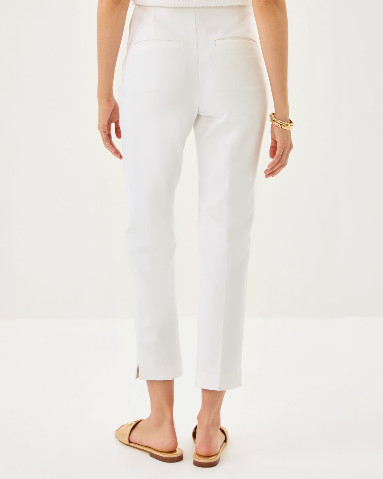 Nancee Crop Pant In Resort White