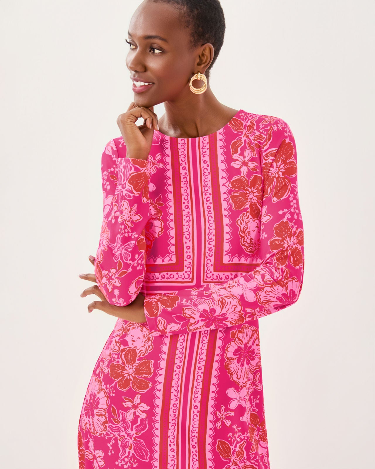 Zelena UPF 50+ Dress In Sun Shell Pink Big Party