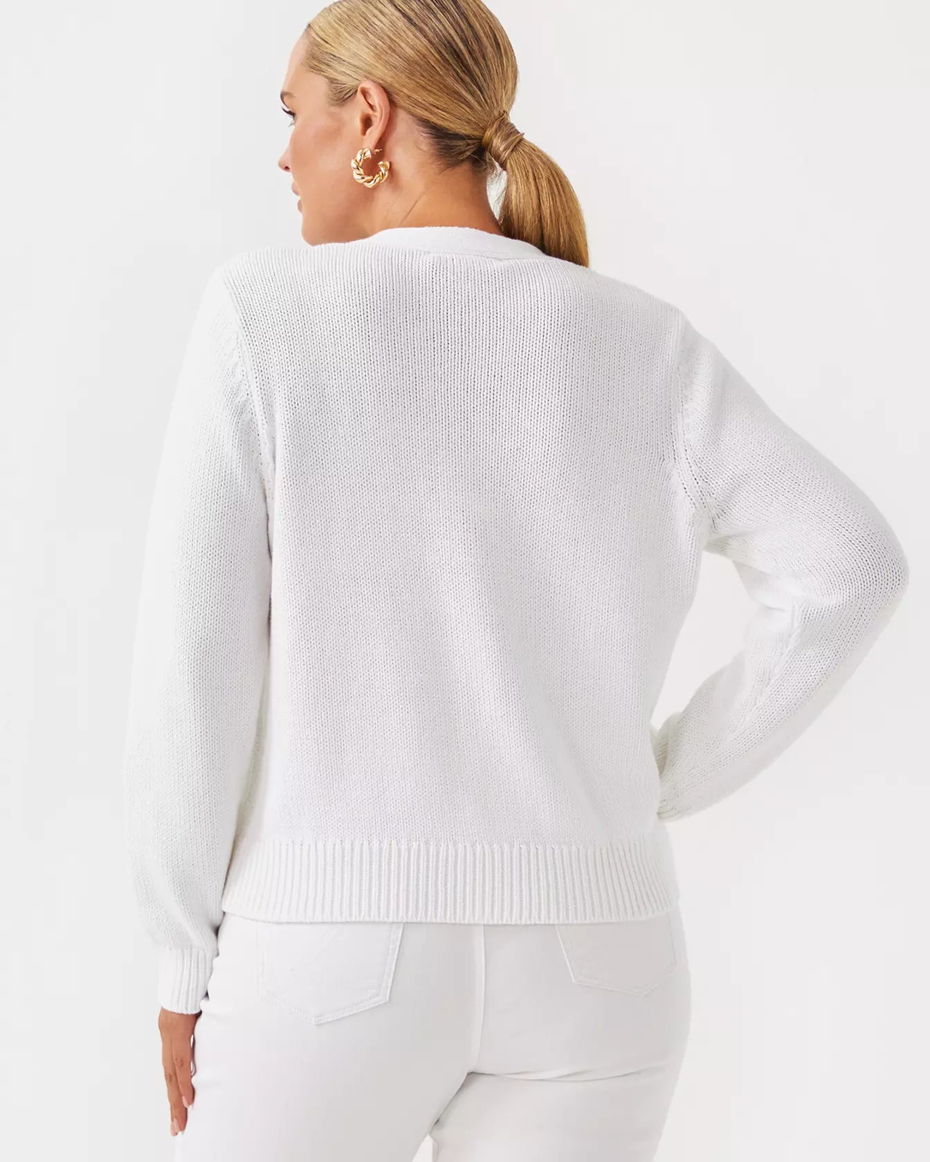 Tippery Cardigan In Resort White