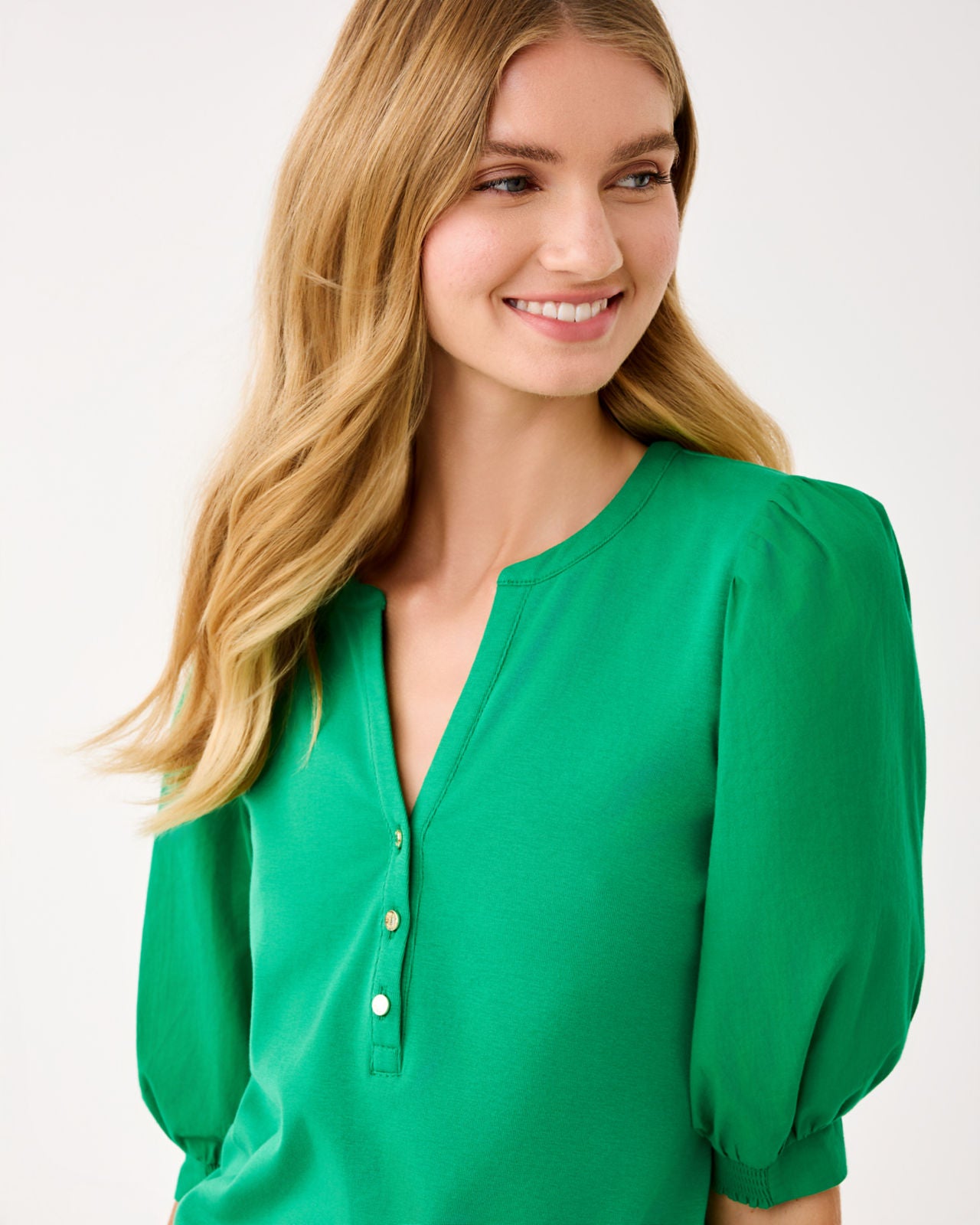 Ronson Knit Top In Bamboo Green