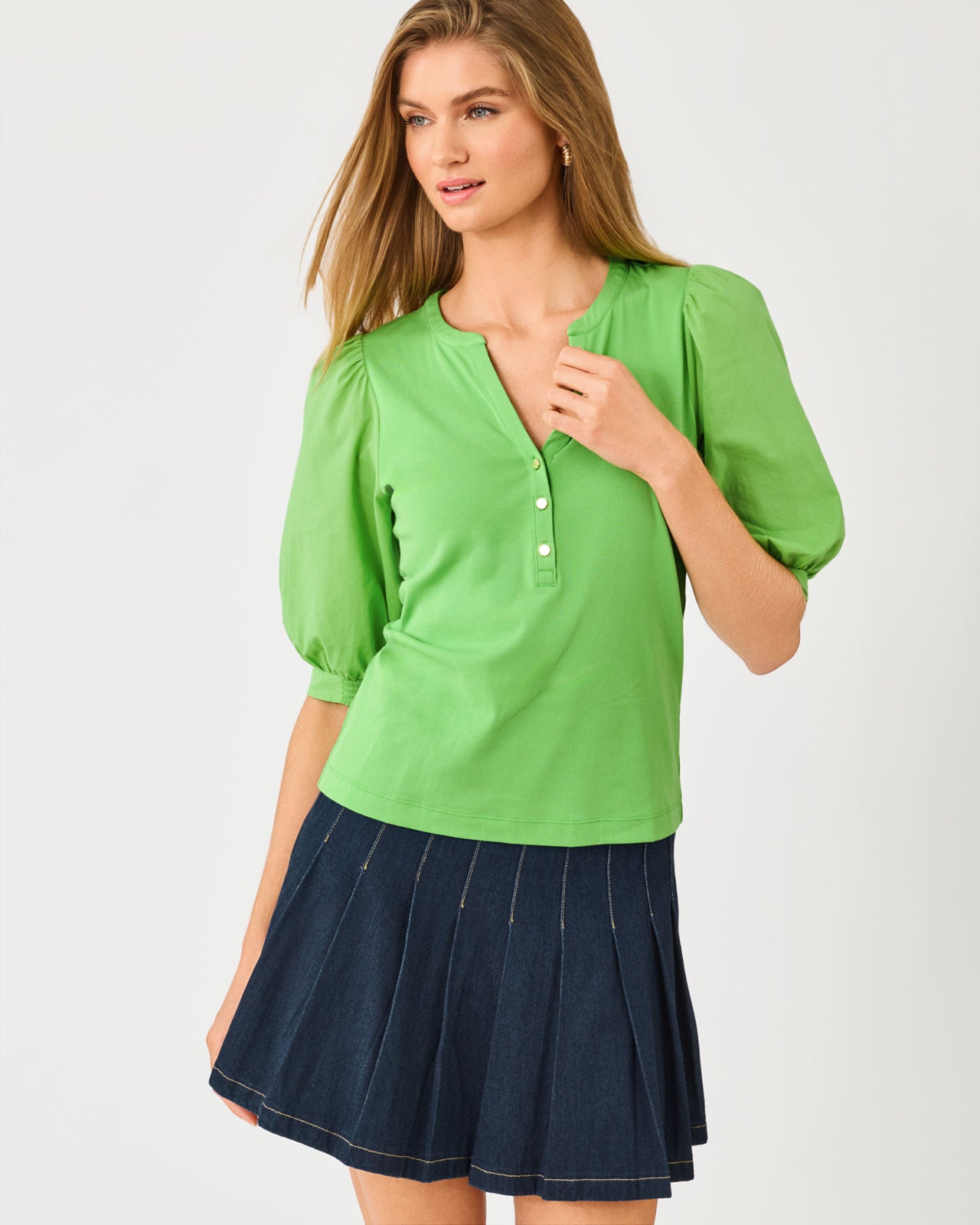 Ronson Knit Top In Chateau Green