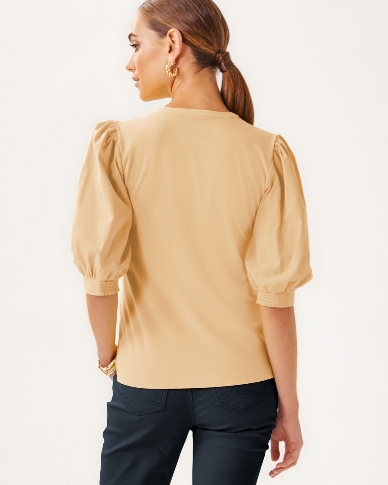 Ronson Knit Top In Wicker Tan