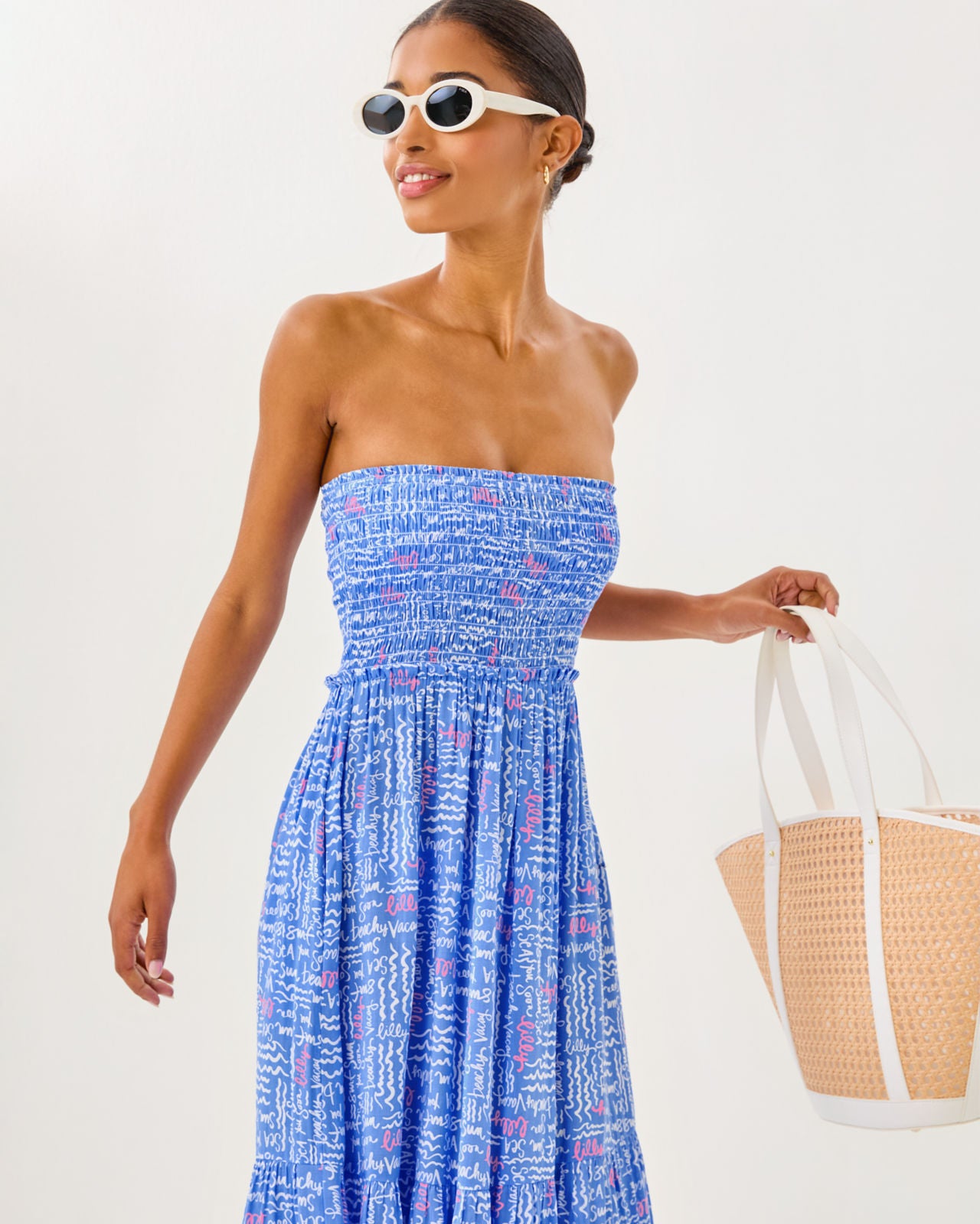 Anali Maxi Coverup In Sunwashed Blue Seacrets