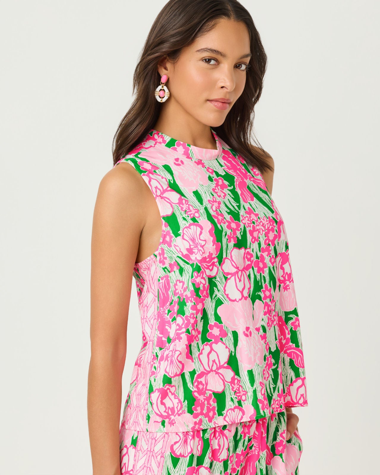 Anya Top In Putting Green Hannah Engineered