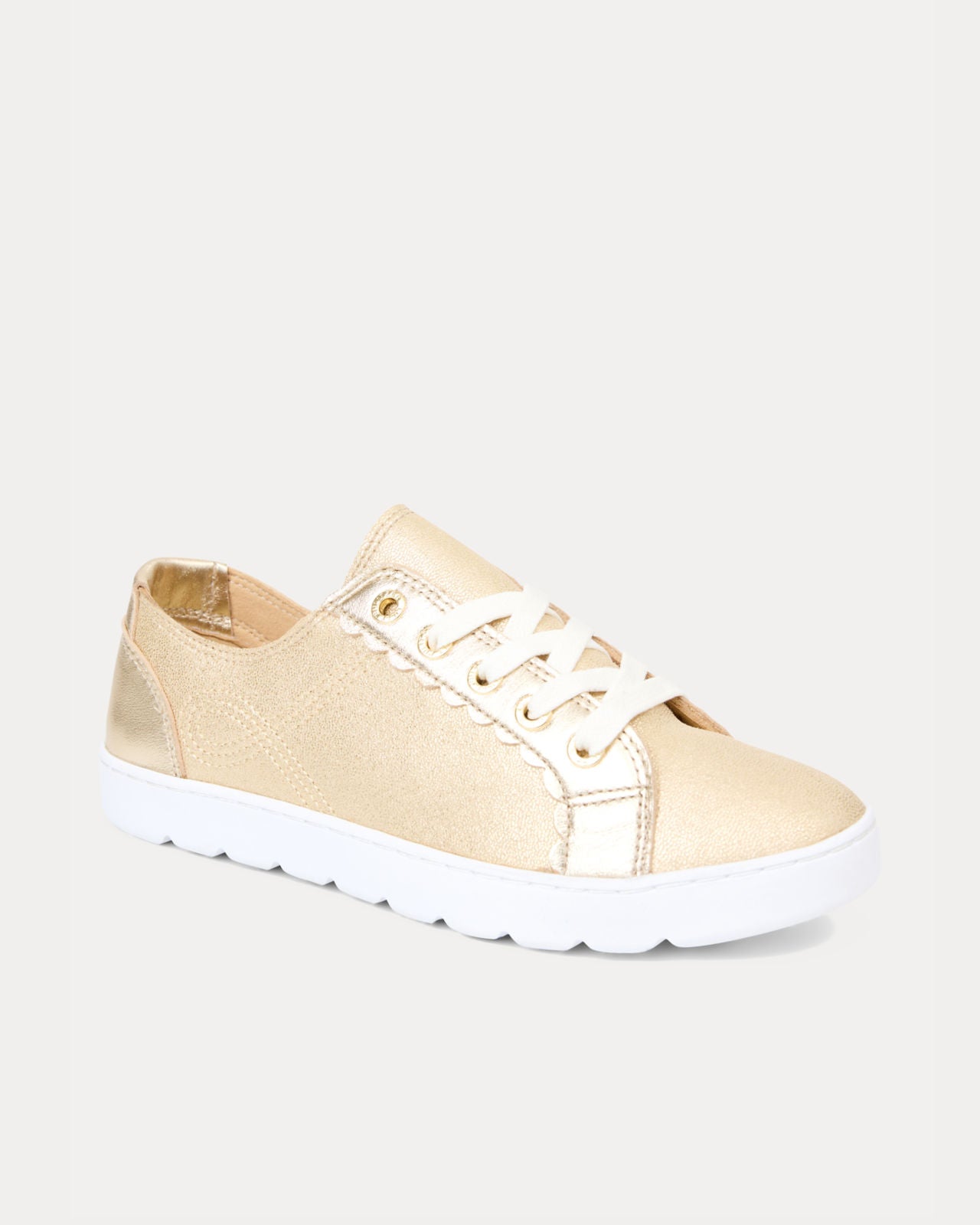 The Lilly Sneaker in Gold Metallic