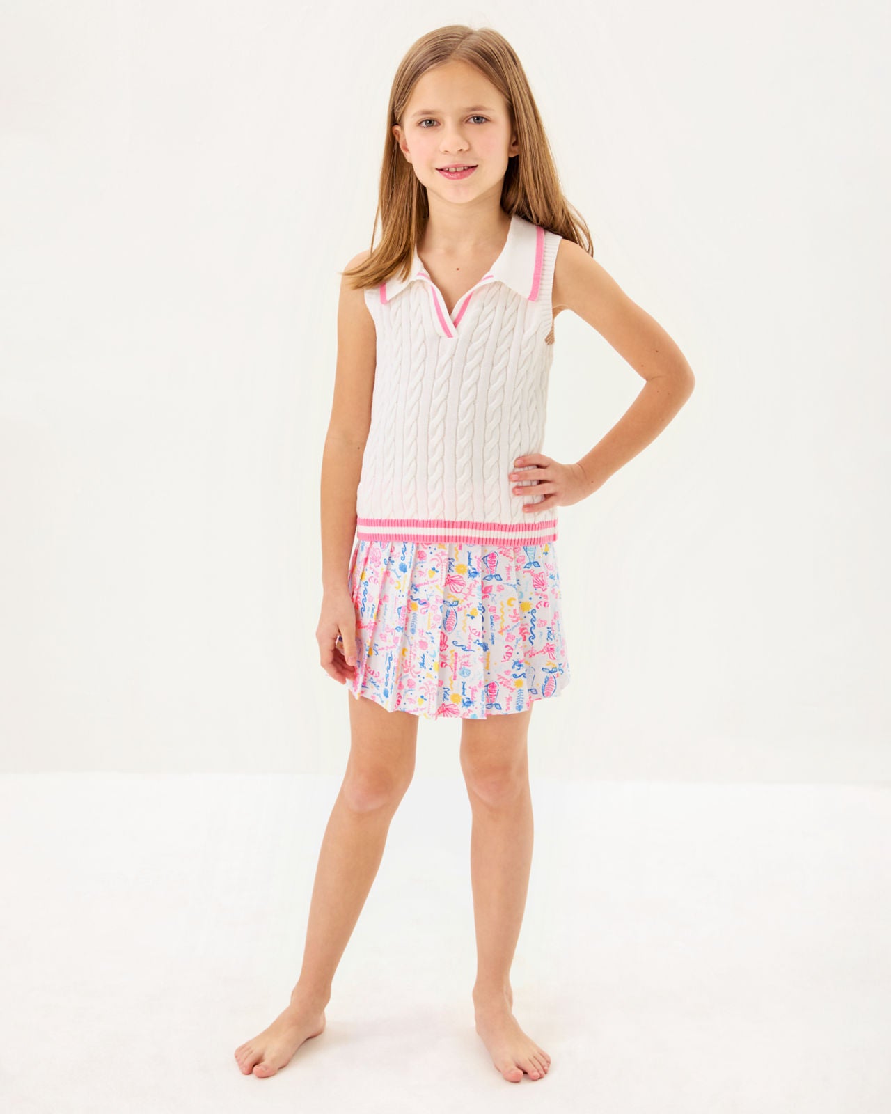 Sylvana Skort In Multi Summer Serenade