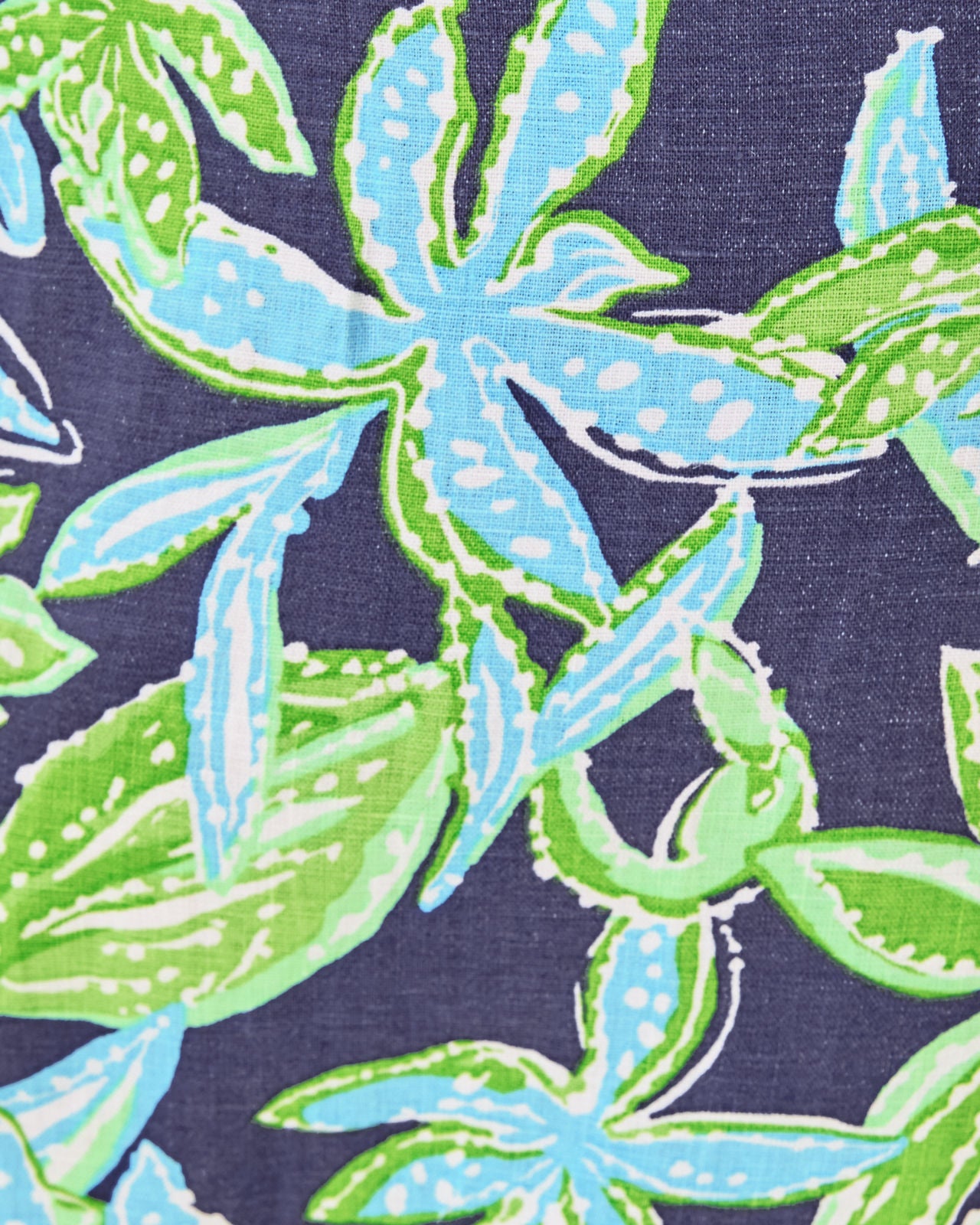 Daylen Linen Palazzo Pant In Sapphire Pool Tropical Tango
