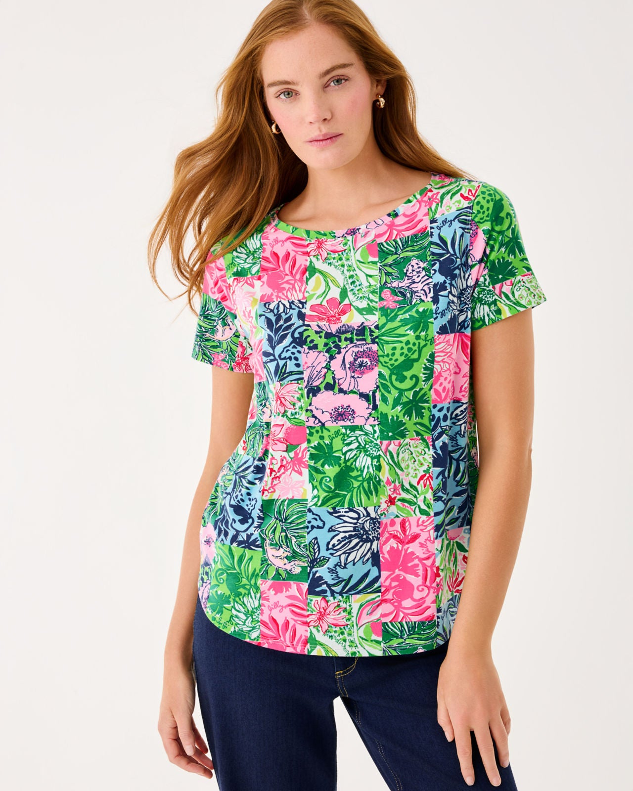 Key West Top In Multi Party Punch Patch