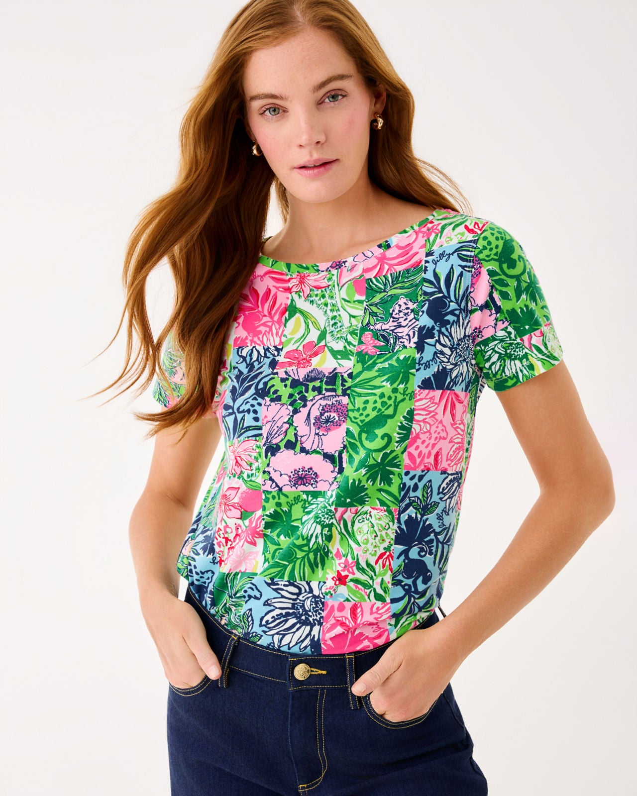 Key West Top In Multi Party Punch Patch