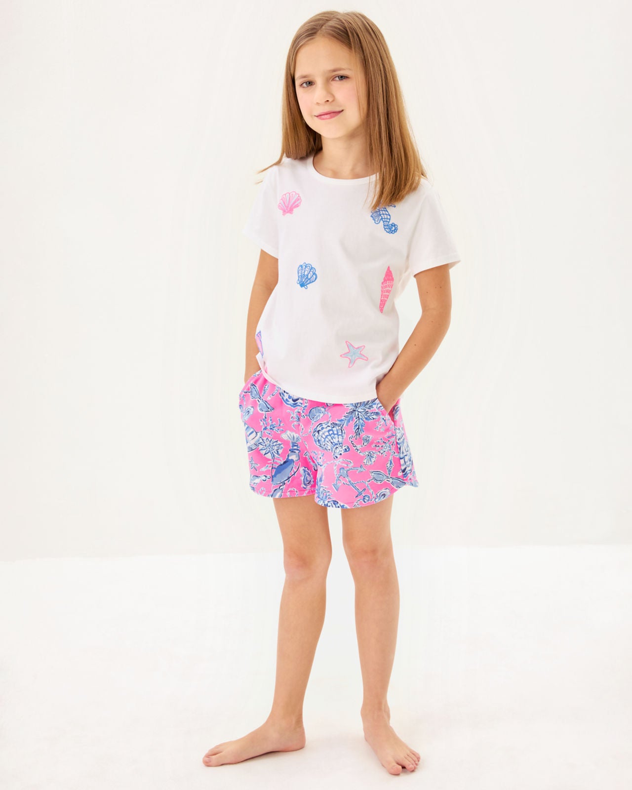 Aviette Short In Rousseau Pink Barefoot Beachcombers